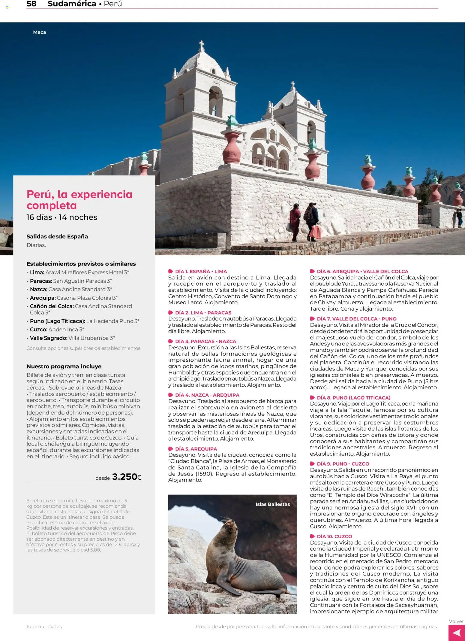 Viajes El Corte Inglés Centroamérica y Sudamérica │ válido desde el 01.01.2026 | Página: 57 | Productos: Lima