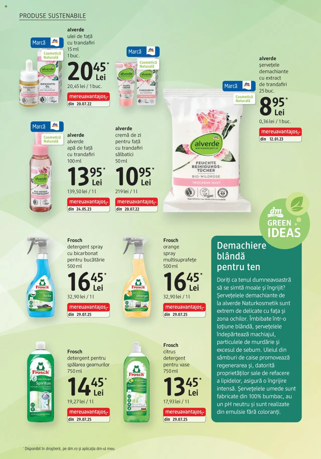 Noul catalog DM drogeriemarkt – valabil de la 02.10.2025 | Pagină: 22 | Produse: Cremă de zi, Ulei, Apă, Șervețele demachiante