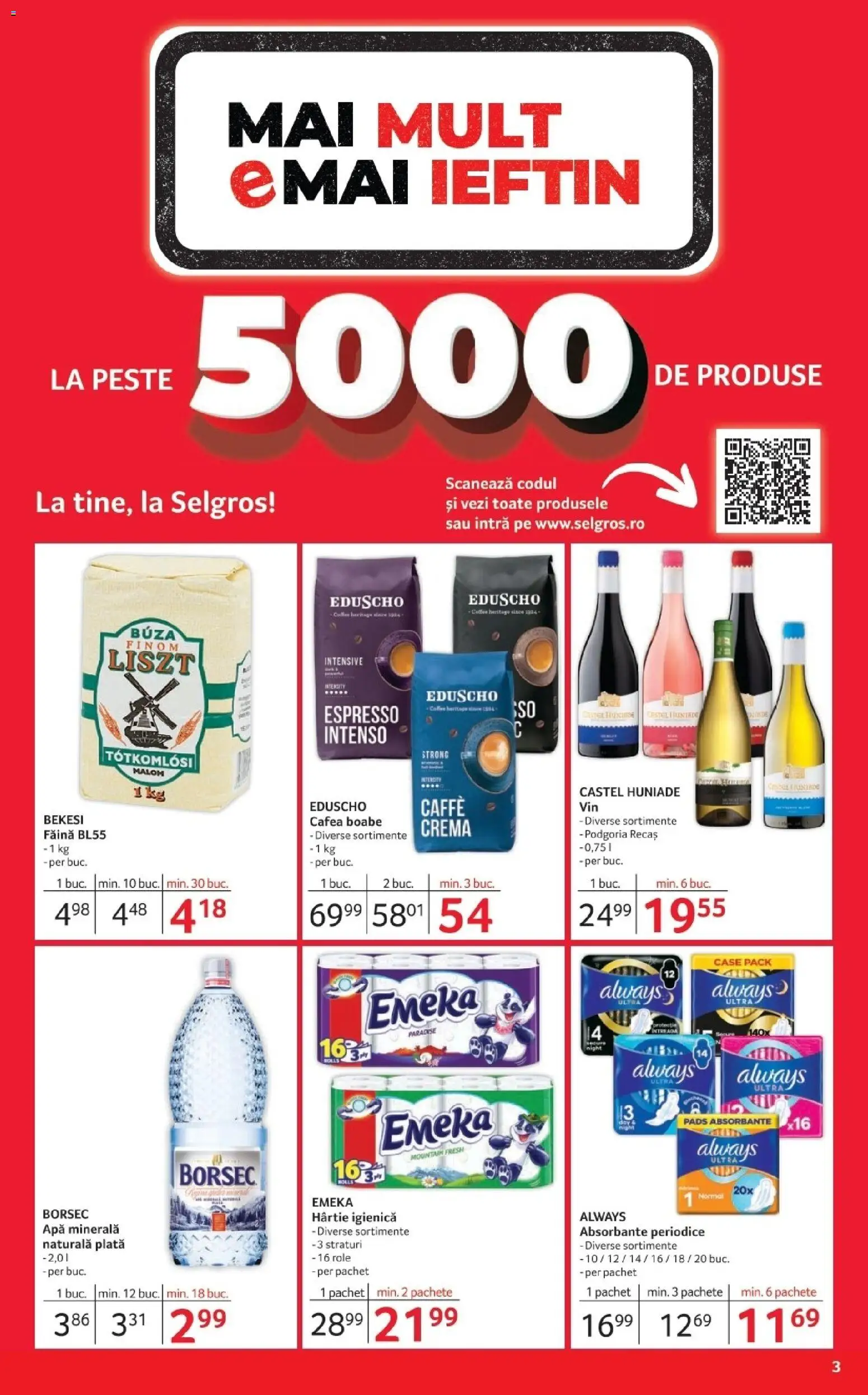 Noul catalog Selgros – valabil de la 28.11.2025 | Pagină: 3 | Produse: Yazı tahtası kalemi, Cremă, Cafea, Pește