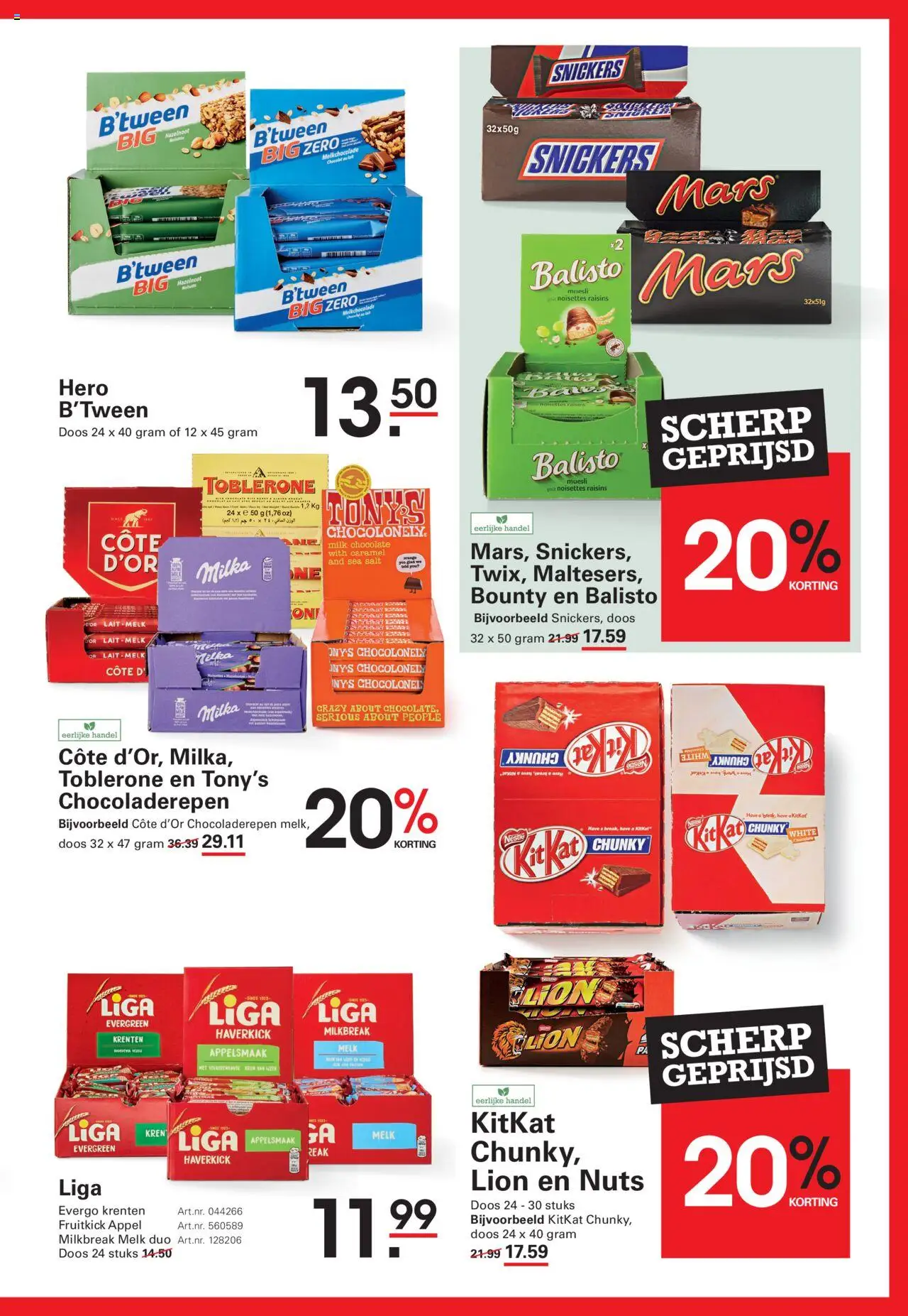  | Pagina: 61 | Producten: Melk, Muesli, Mars, Snickers