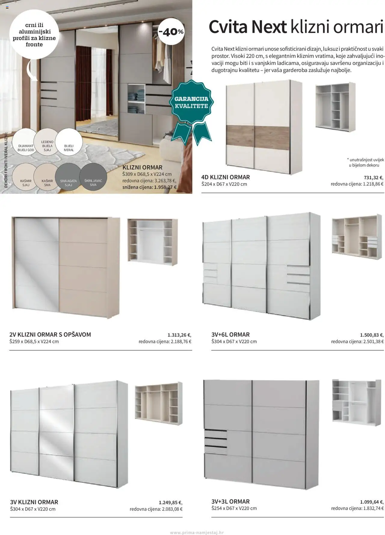 Prima katalog | vrijedi od 01.10.2025 | Stranica: 25 | Proizvodi: Ormar, Ormari, Klizni ormar