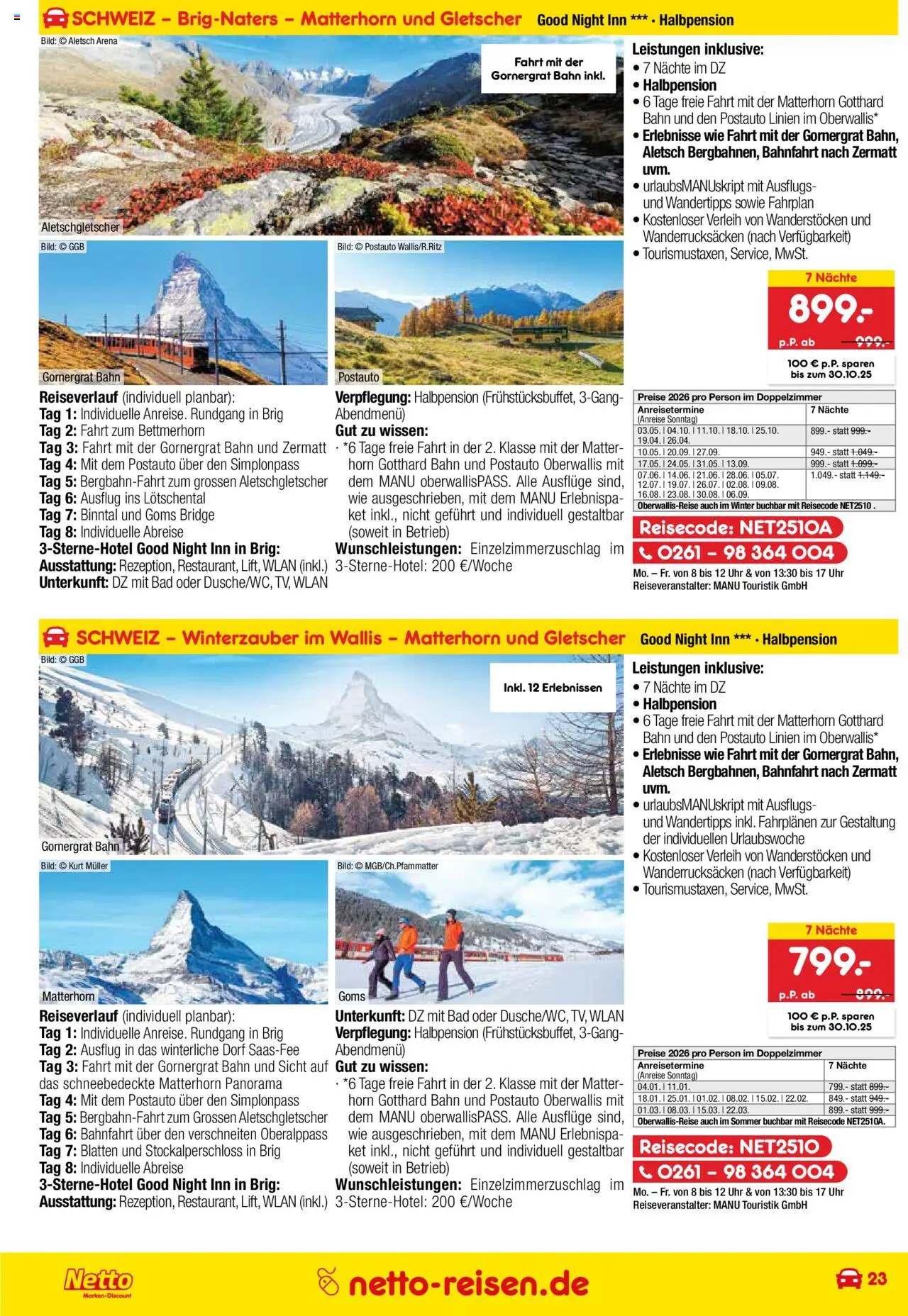 Netto Reisen Prospekt 	 – gültig ab 29.09.2025 | Seite: 23 | Produkte: Bad, Uhr