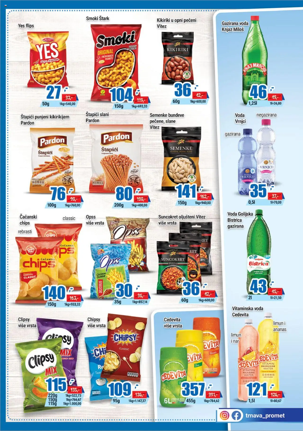 Trnava Promet katalog - važi od 15.10.2025 | Strana: 15 | Proizvode: Ananas, Smoki, Voda, Kikiriki