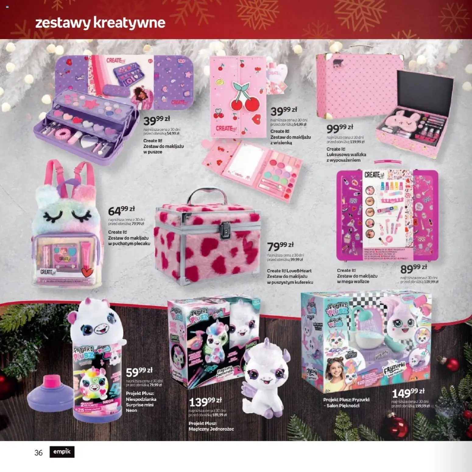 Empik promocje - Xmas Zabawki2 od 10.12.2025 | Strona: 36 | Produkty: Walizka, Jednorożec