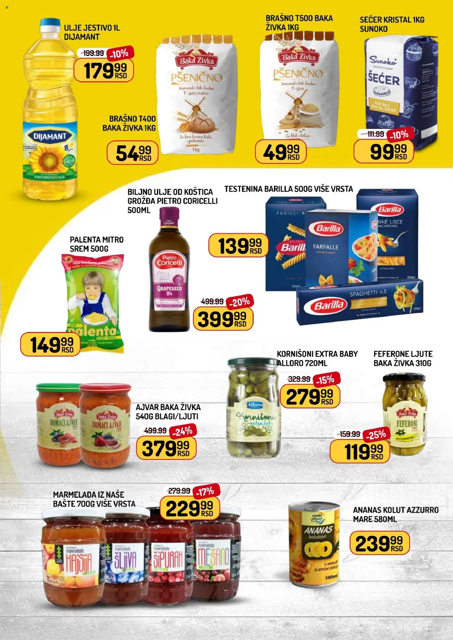 Aman katalog - važi od 09.01.2026 | Strana: 6 | Proizvode: Testenina, Ajvar, Šećer, Kornišoni