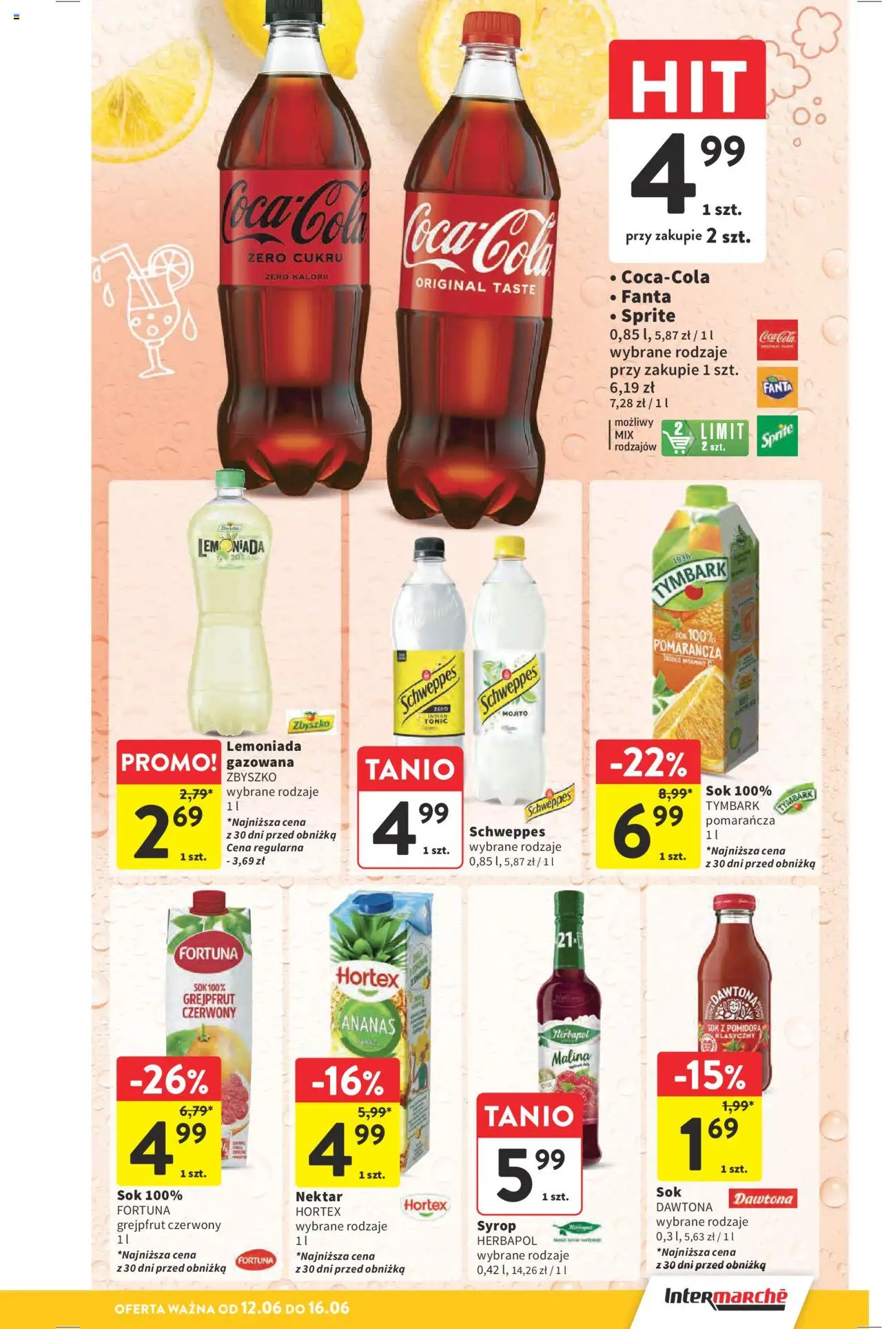 Intermarche Gazetka od 12.06.2025 | Strona: 35 | Produkty: Malina, Sprite, Coca cola, Ananas