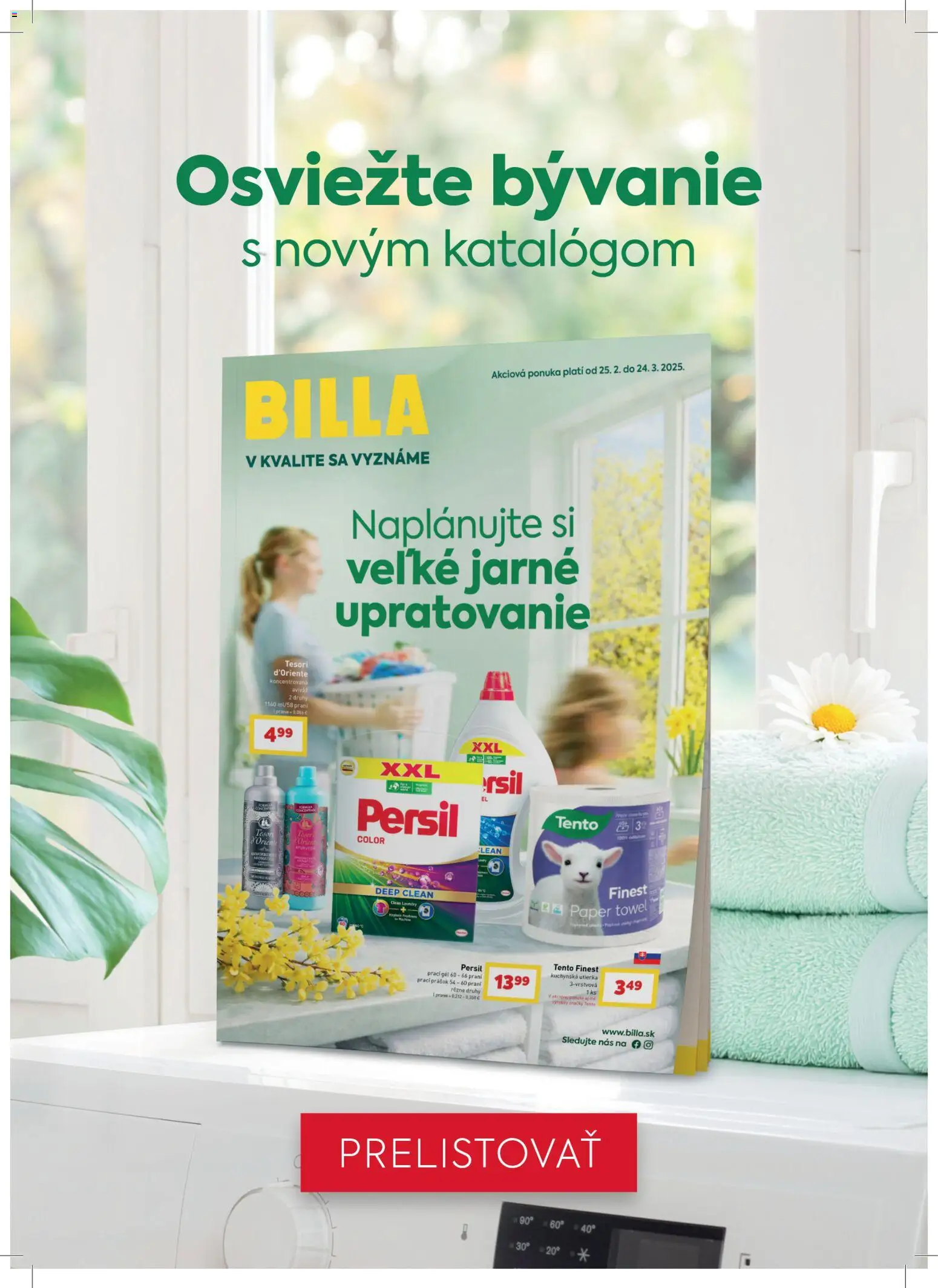 Nové Billa akcie – leták je platný od 04.03.2026 | Strana: 28 | Produkty: Persil, Prací prášok
