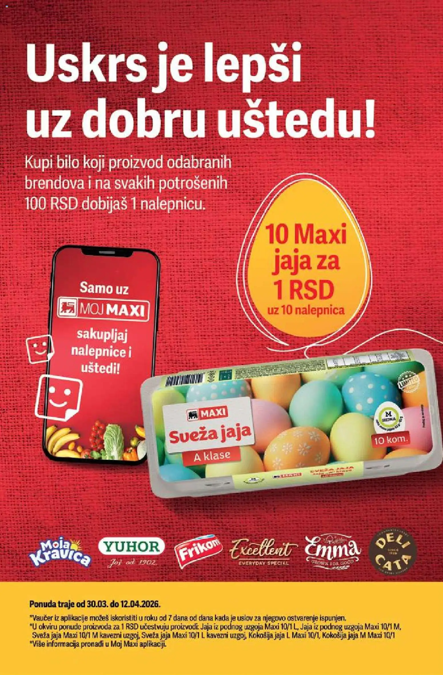 Mega Maxi katalog - važi od 02.04.2026 | Strana: 10 | Proizvode: Jaja