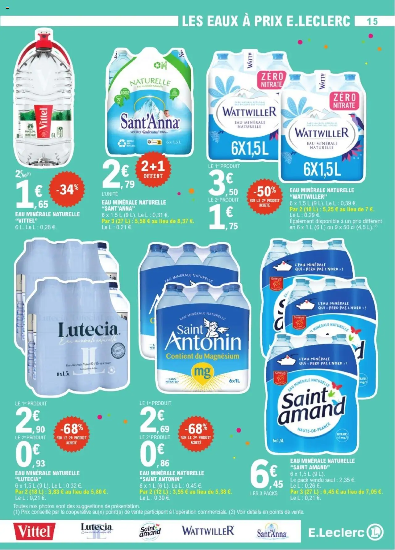  | Page: 15 | Produits: Eau minérale, Eau minérale naturelle, Vittel