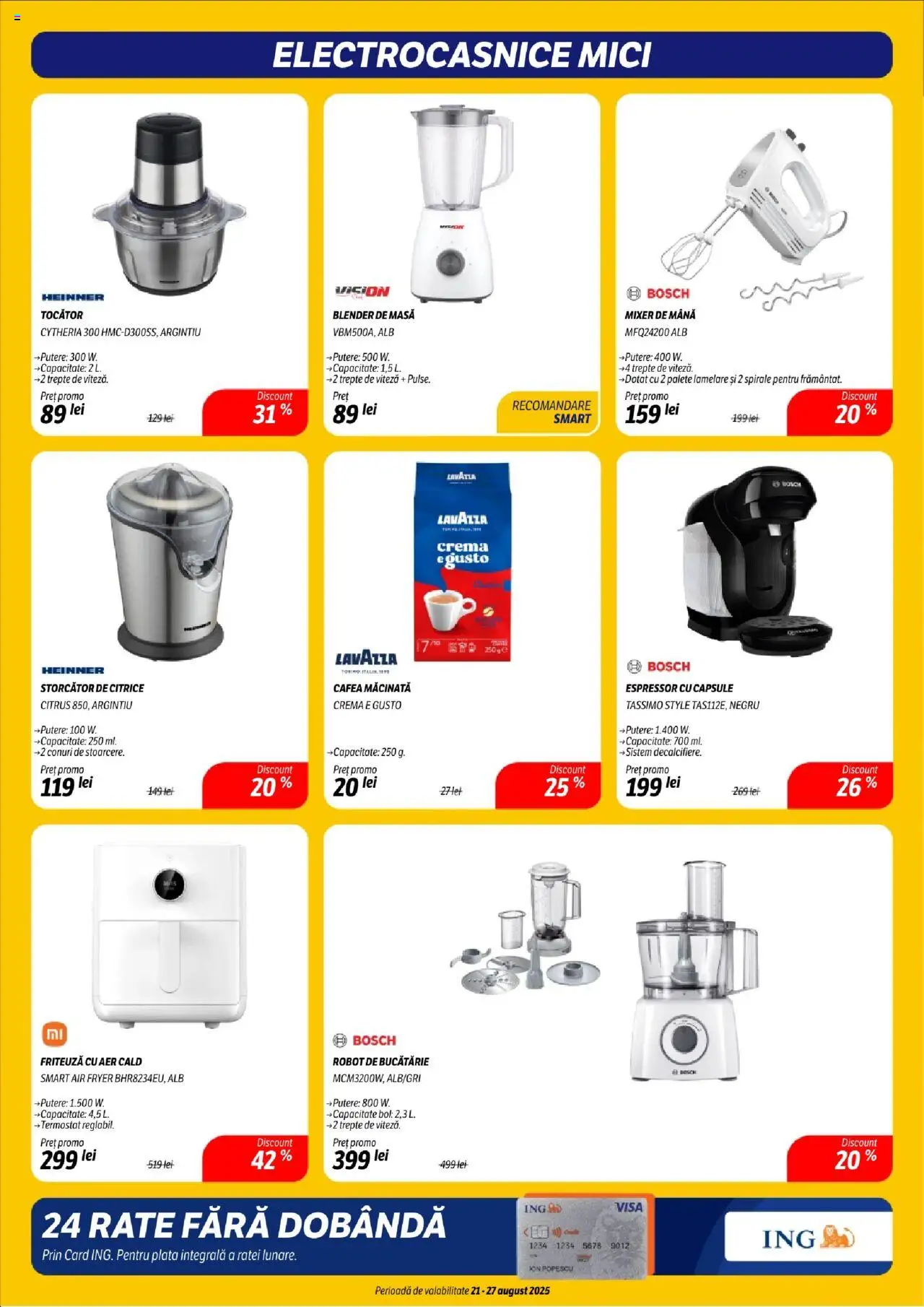 Catalog Flanco – valabil de la 21.08.2025 | Pagină: 16 | Produse: Blender, Masă, Tocător, Cafea