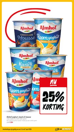 Jumbo folder week 14 - Voorbeeld van een folder van Jumbo, geldig van 01.04.2026 | Pagina: 7 | Producten: Yoghurt, Room, Kwark, Pavilon