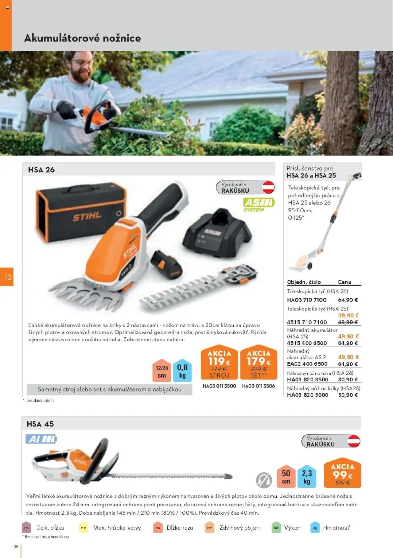 Nové STIHL akcie – leták je platný od 29.09.2025 | Strana: 96 | Produkty: Akumulátor, Batéria