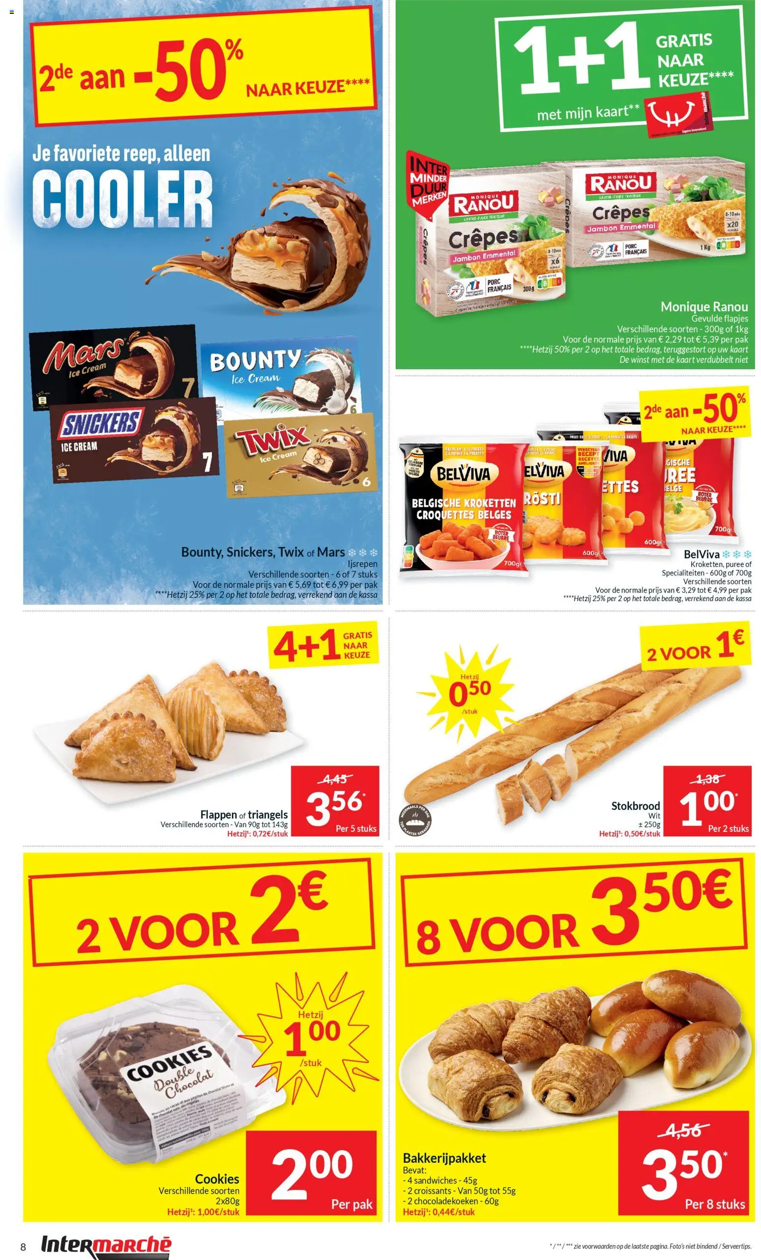 {H1} | Pagina: 8 | Producten: Stokbrood, Mars, Twix, Boter