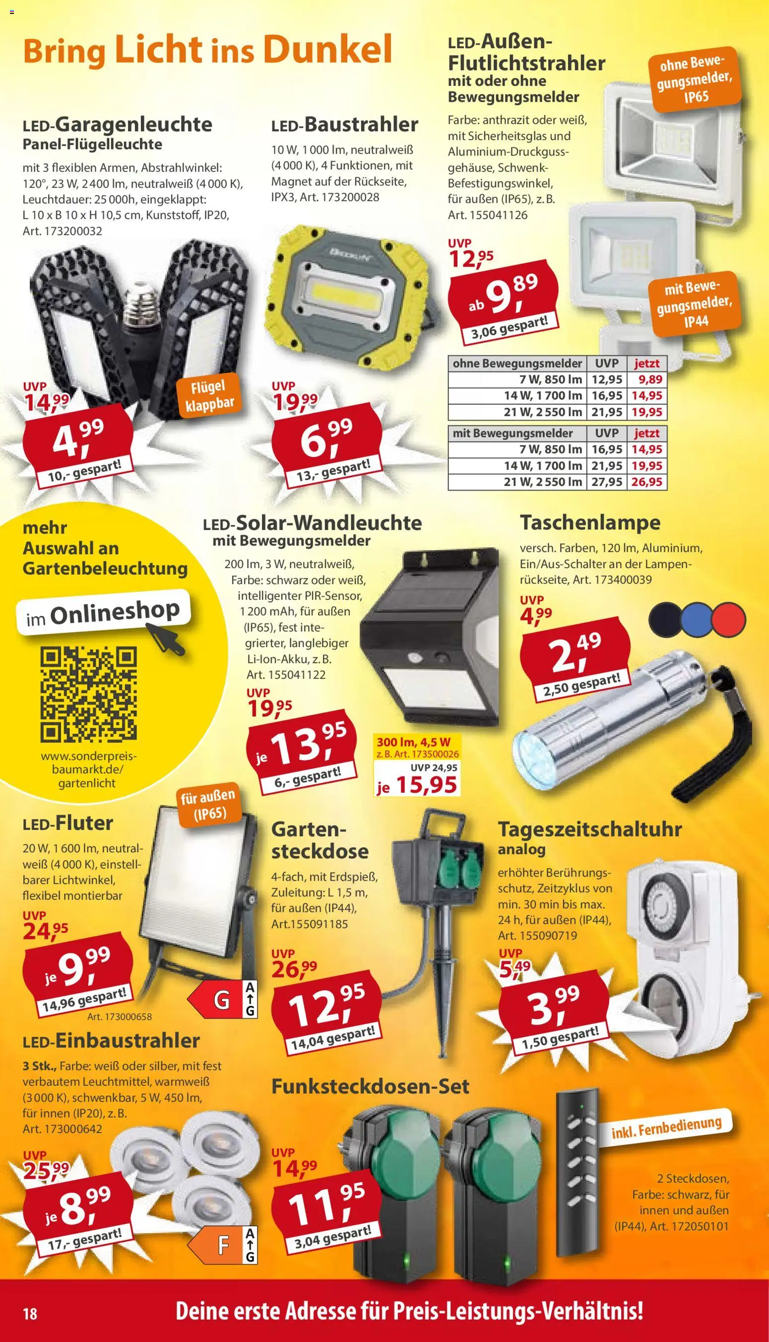 Sonderpreis Baumarkt Prospekt 	 – gültig ab 11.04.2026 | Seite: 18 | Produkte: Steckdose