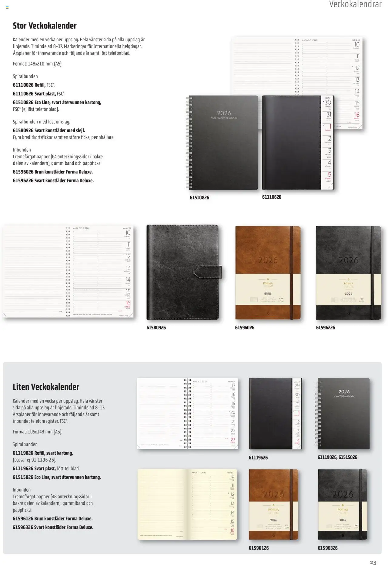 Office Depot reklamblad aktuell från 08.09.2025 | Sida: 23 | Produkter: Papper, Kalender