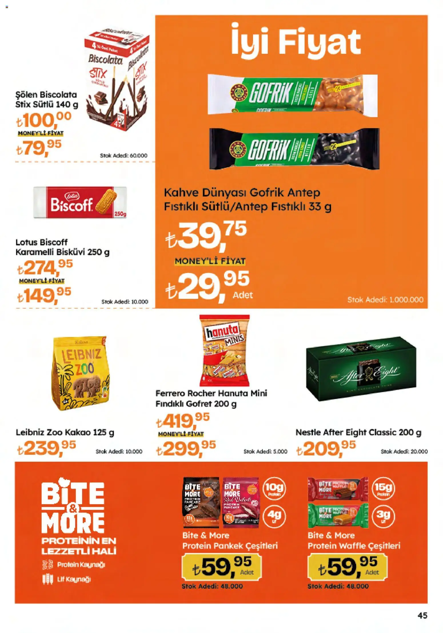 Migros Katalog - Migroskop - 23.10.2025 tarihinden itibaren geçerlidir | Sayfa: 45 | Ürünler: Gofret, Fındıklı gofret, Fındık, Badem