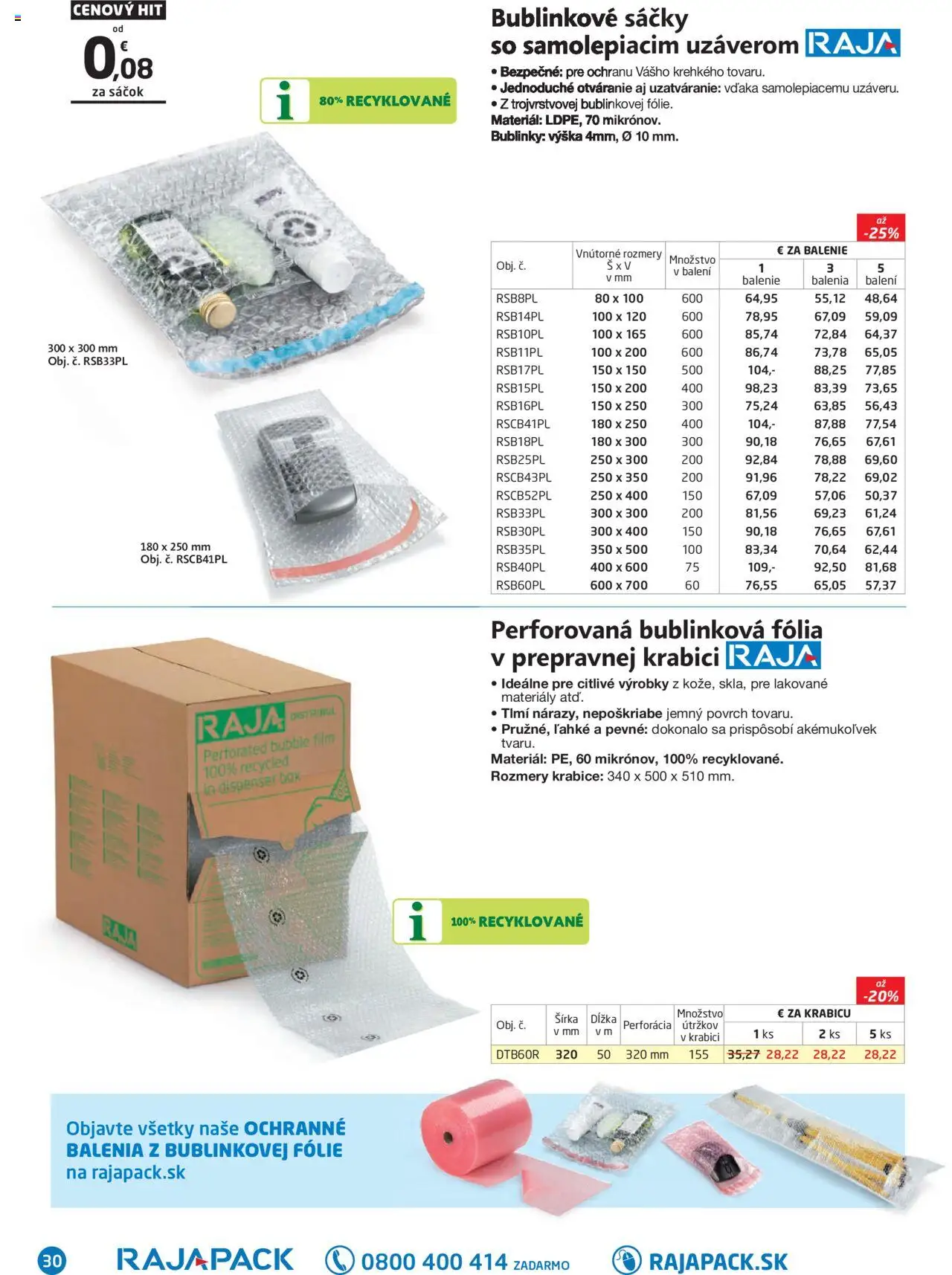 Nové Raja akcie – leták je platný od 01.09.2025 | Strana: 30