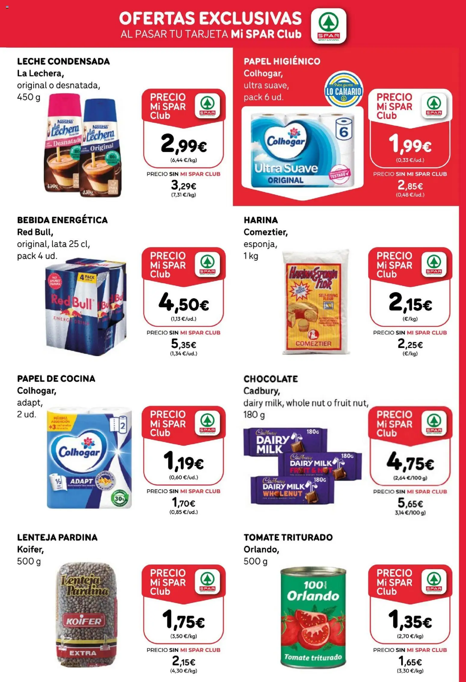 Spar - folleto │ válido desde el 20.02.2026 | Página: 3 | Productos: Leche, Chocolate, Papel higienico, Tomate triturado