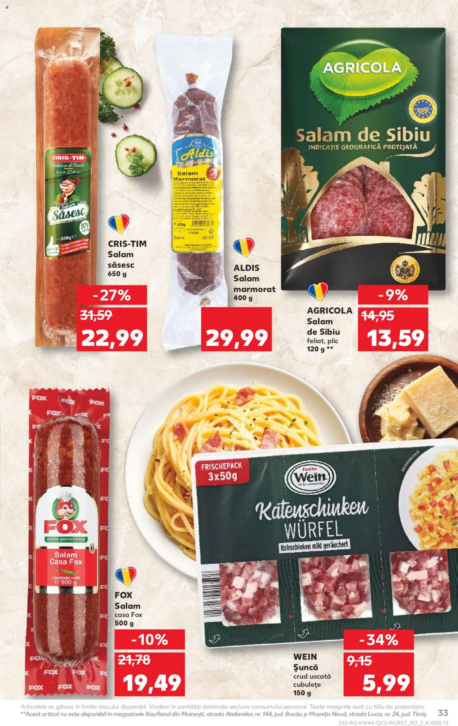 Kaufland RO akciós ujság - amely érvényes a következő dátumtól: 29.10.2025 | Oldal: 33