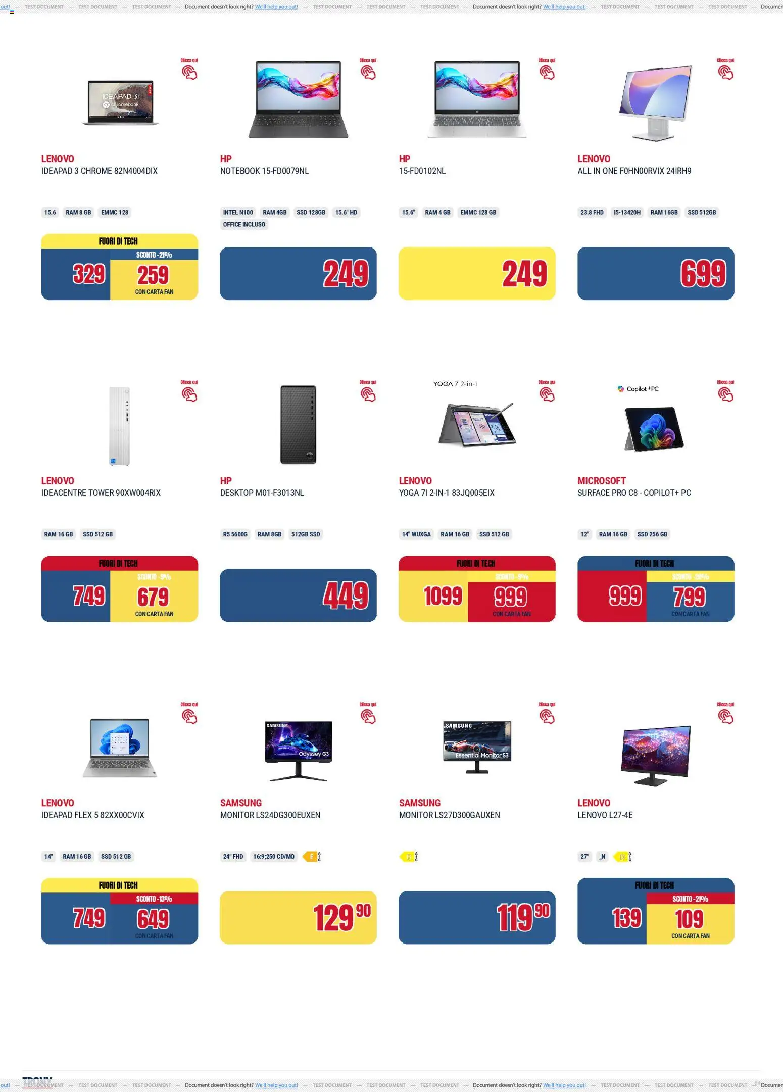 Volantino Trony del 19.02.2026 | Pagina: 4 | Prodotti: Notebook, PC, Fan, Samsung