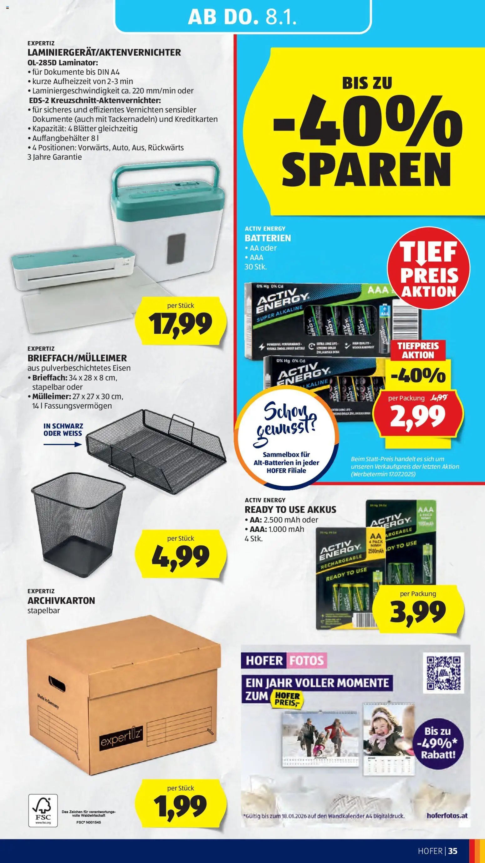 Hofer AT akciós ujság - amely érvényes a következő dátumtól: 02.01.2026 | Oldal: 39
