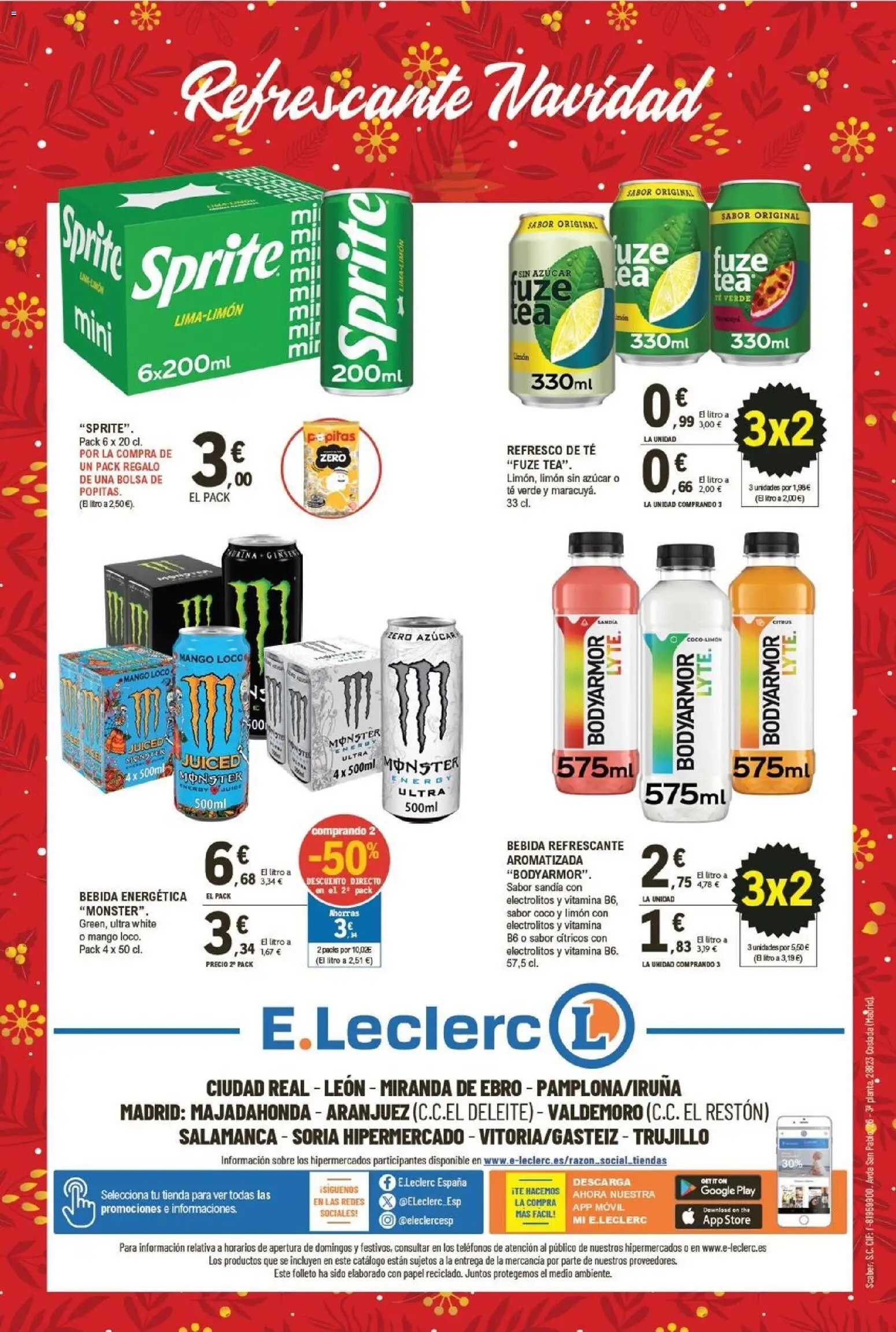 E.Leclerc folleto │ válido desde el 05.12.2025 | Página: 2 | Productos: Πρίζες, Bolsa, Ρούτερ, Sandía