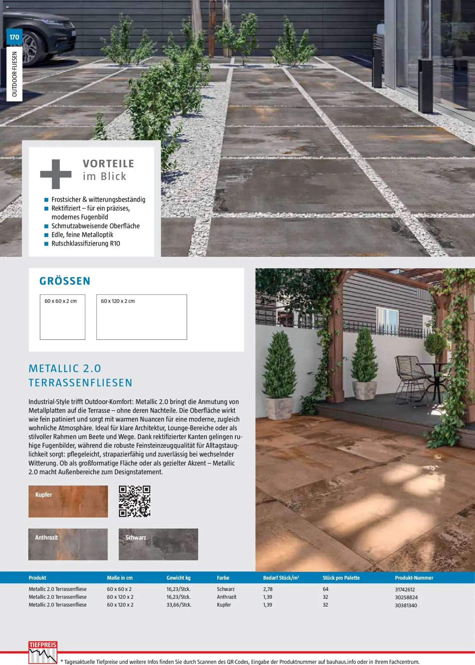 Bauhaus Gartenbaumaterialien 2026 – gültig ab 02.03.2026 | Seite: 170 | Produkte: Gewicht