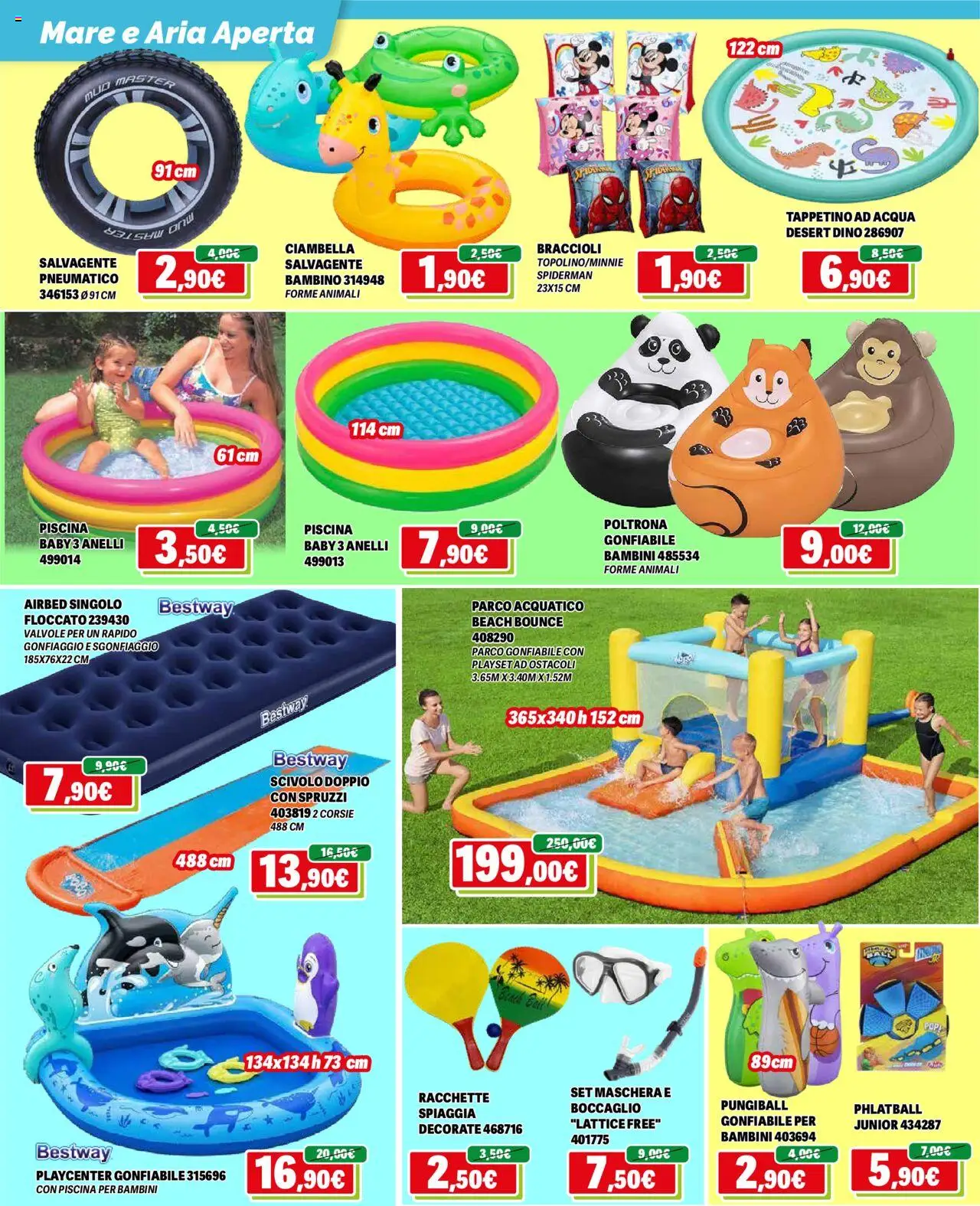 Volantino Orizzonte del 07.08.2025 | Pagina: 8 | Prodotti: Acqua, Salvagente, Racchette, Scivolo