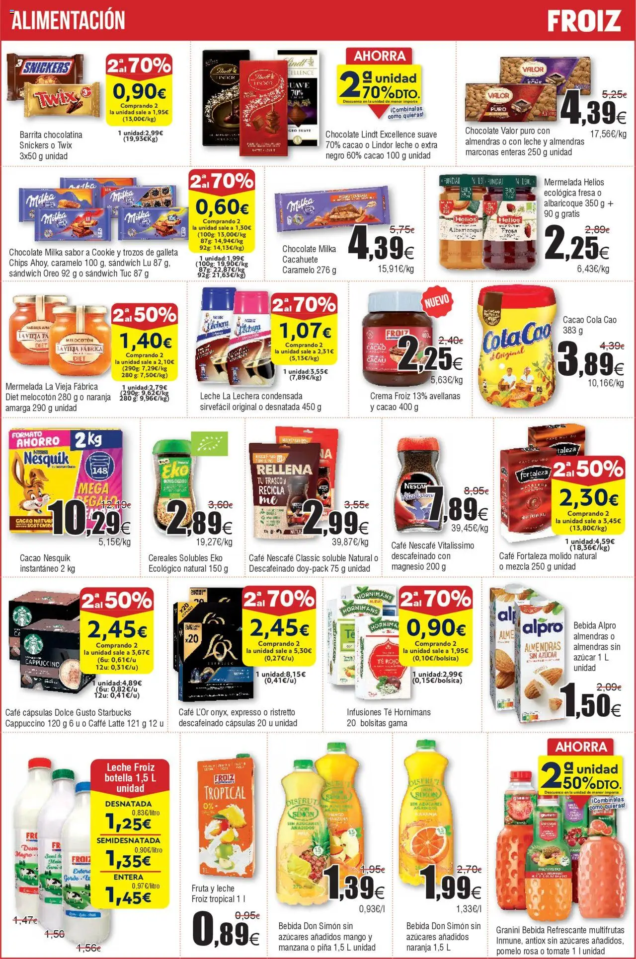 Froiz folleto │ válido desde el 12.08.2025 | Página: 11 | Productos: Café, Chocolate, Té, Φρυγανιές σικάλεως