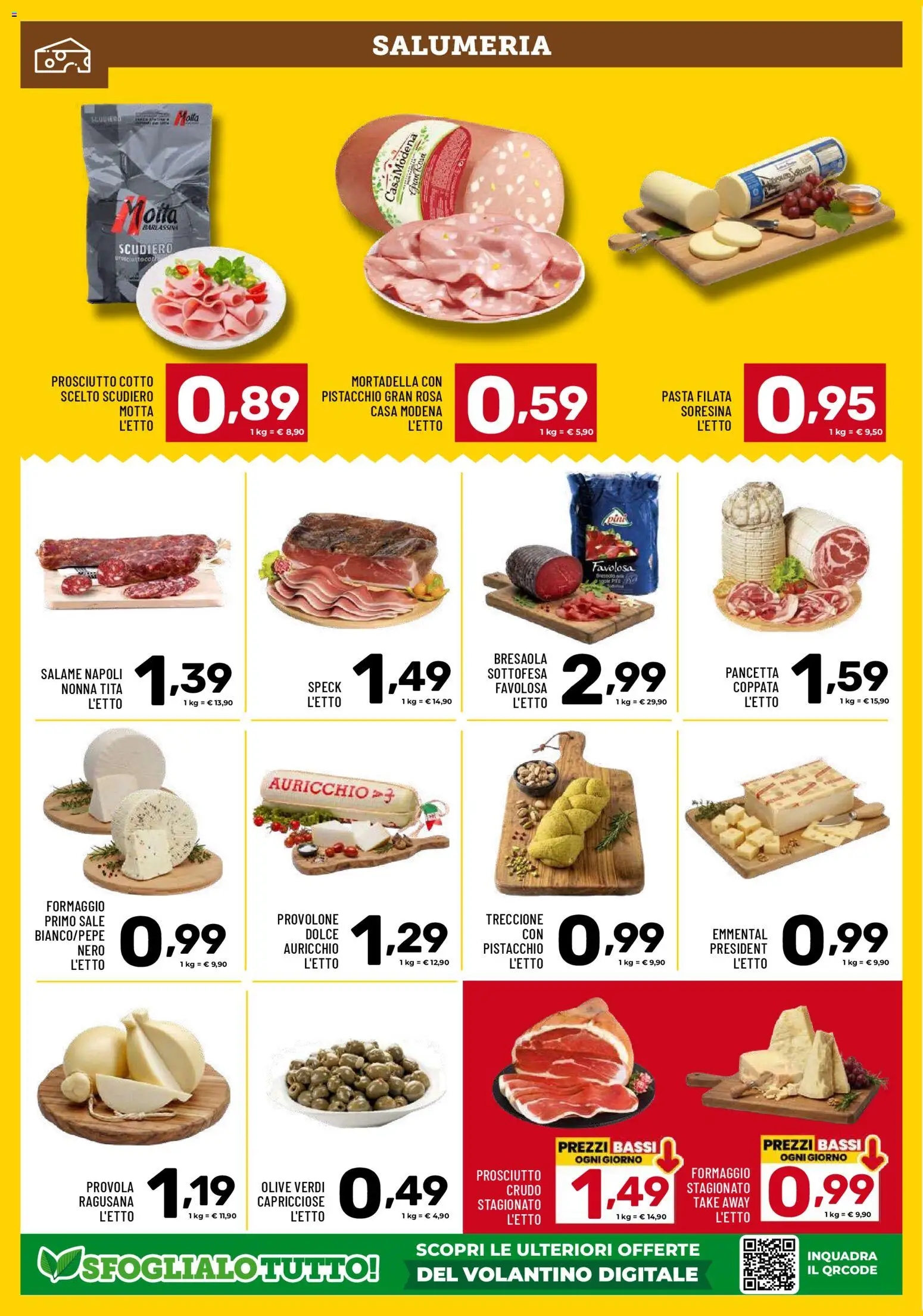 Volantino Il Centesimo del 28.04.2026 | Pagina: 2 | Prodotti: Speck, Provolone, Formaggio, Olive