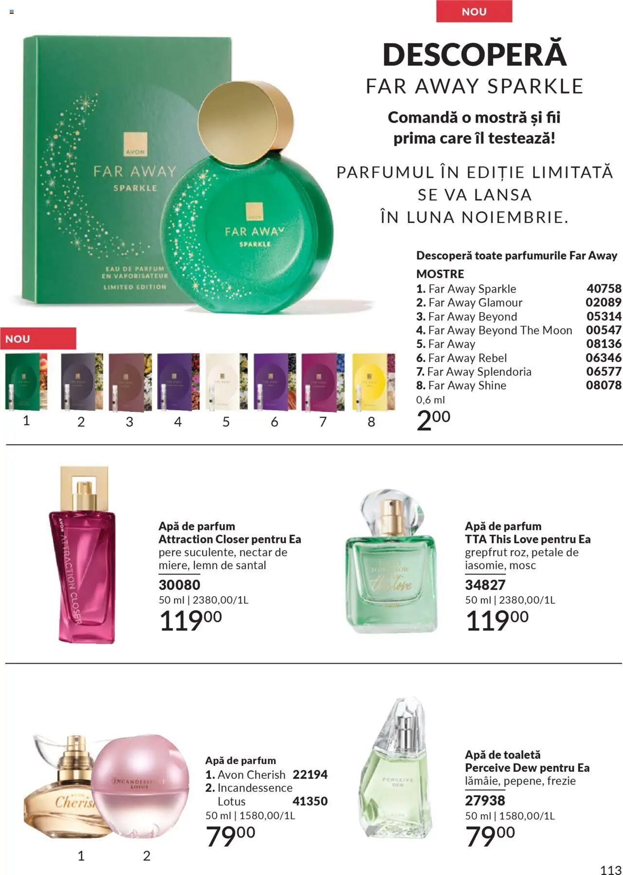 Noul catalog Avon – valabil de la 01.10.2025 | Pagină: 115 | Produse: Toaletă, Parfum, Apă de toaletă, Grepfrut
