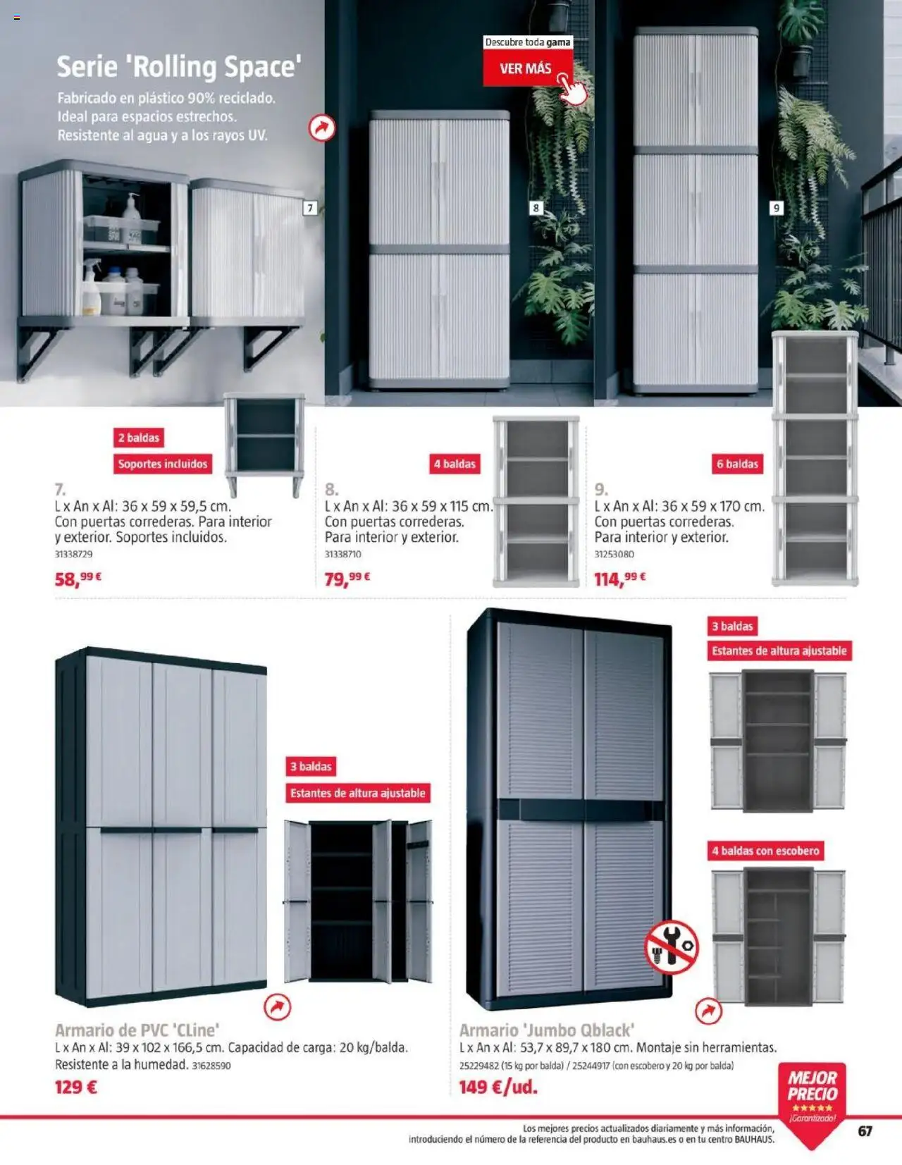 Bauhaus folleto │ válido desde el 05.08.2025 | Página: 67 | Productos: Armario
