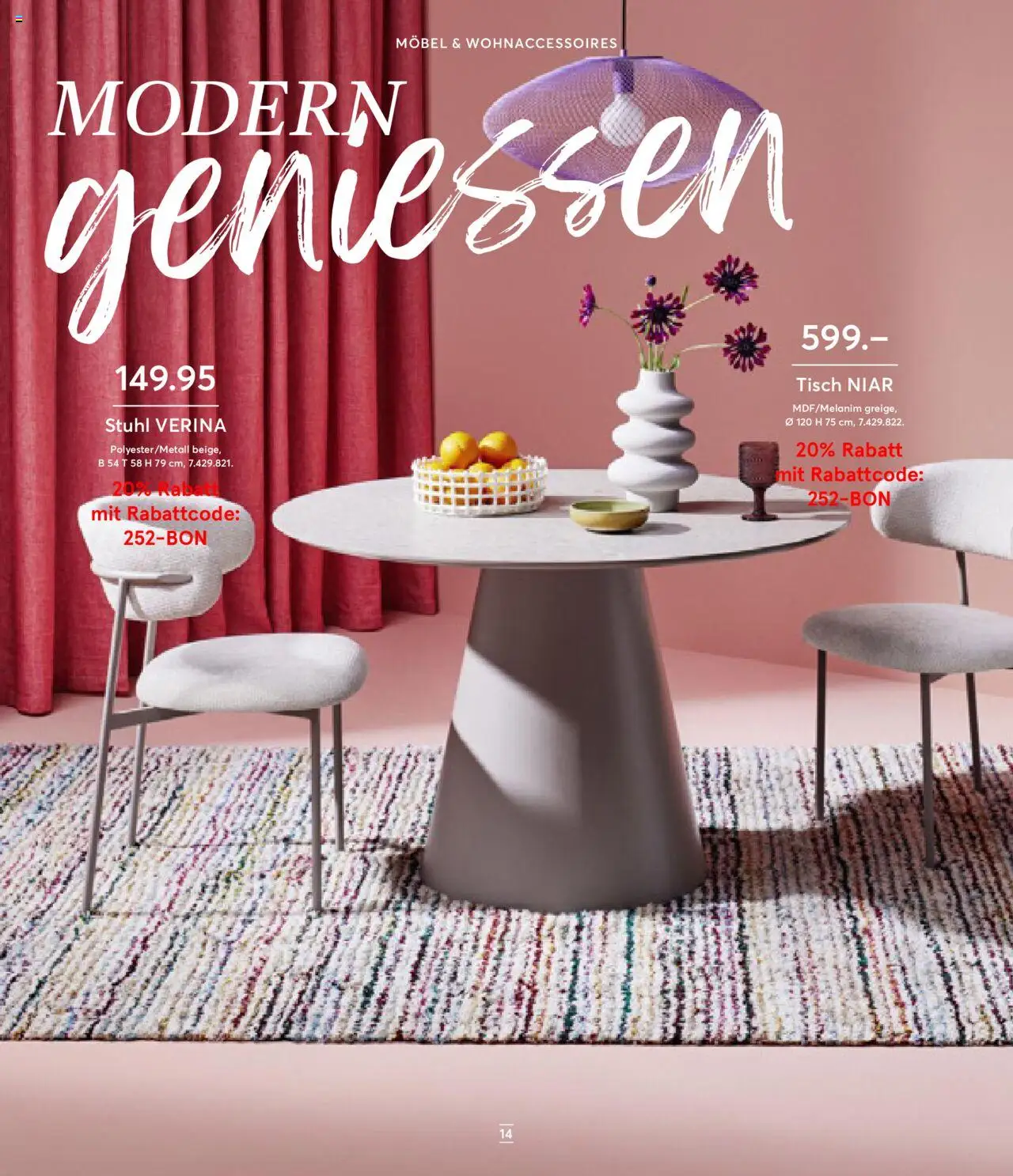 Livique Prospekt – gültig ab 24.09.2025 | Seite: 14 | Produkte: Tisch, Stuhl