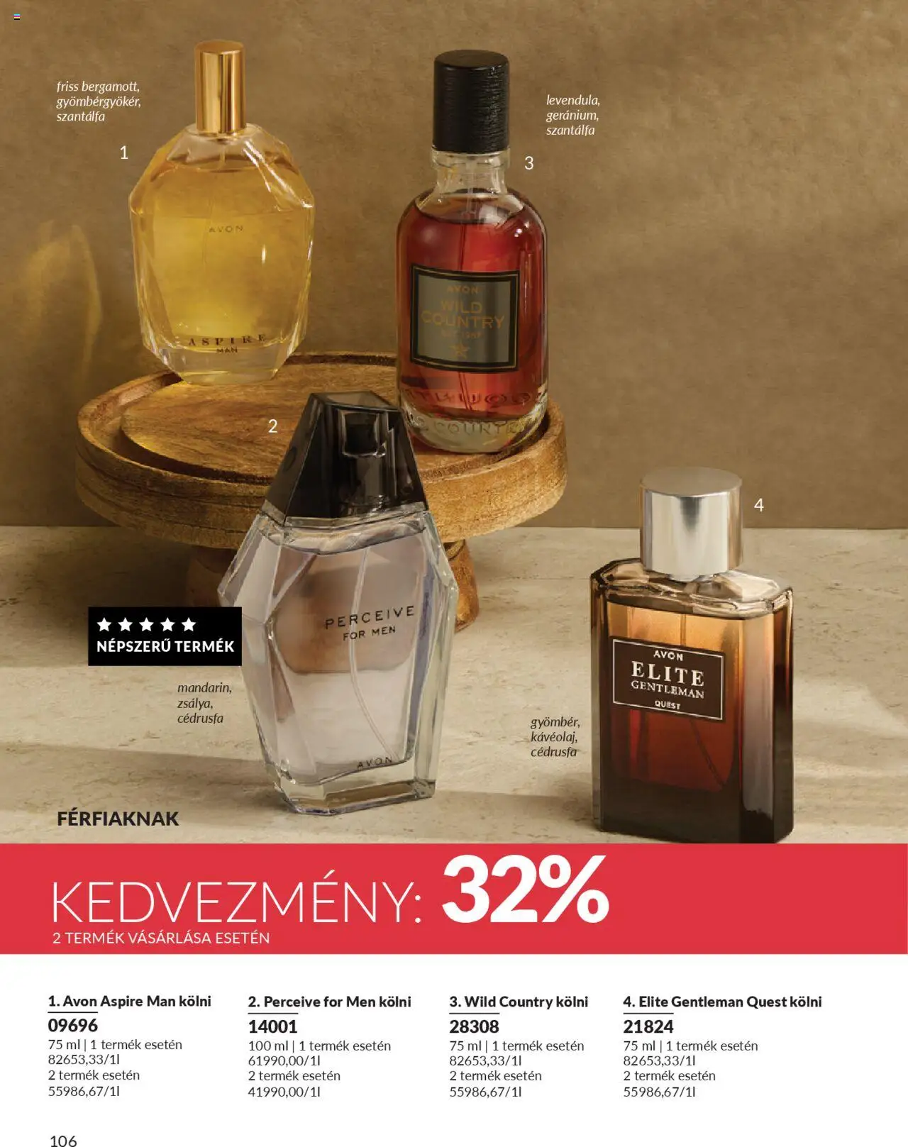 Avon akciós ujság - amely érvényes a következő dátumtól: 01.10.2025 | Oldal: 110 | Termékek: Kölni