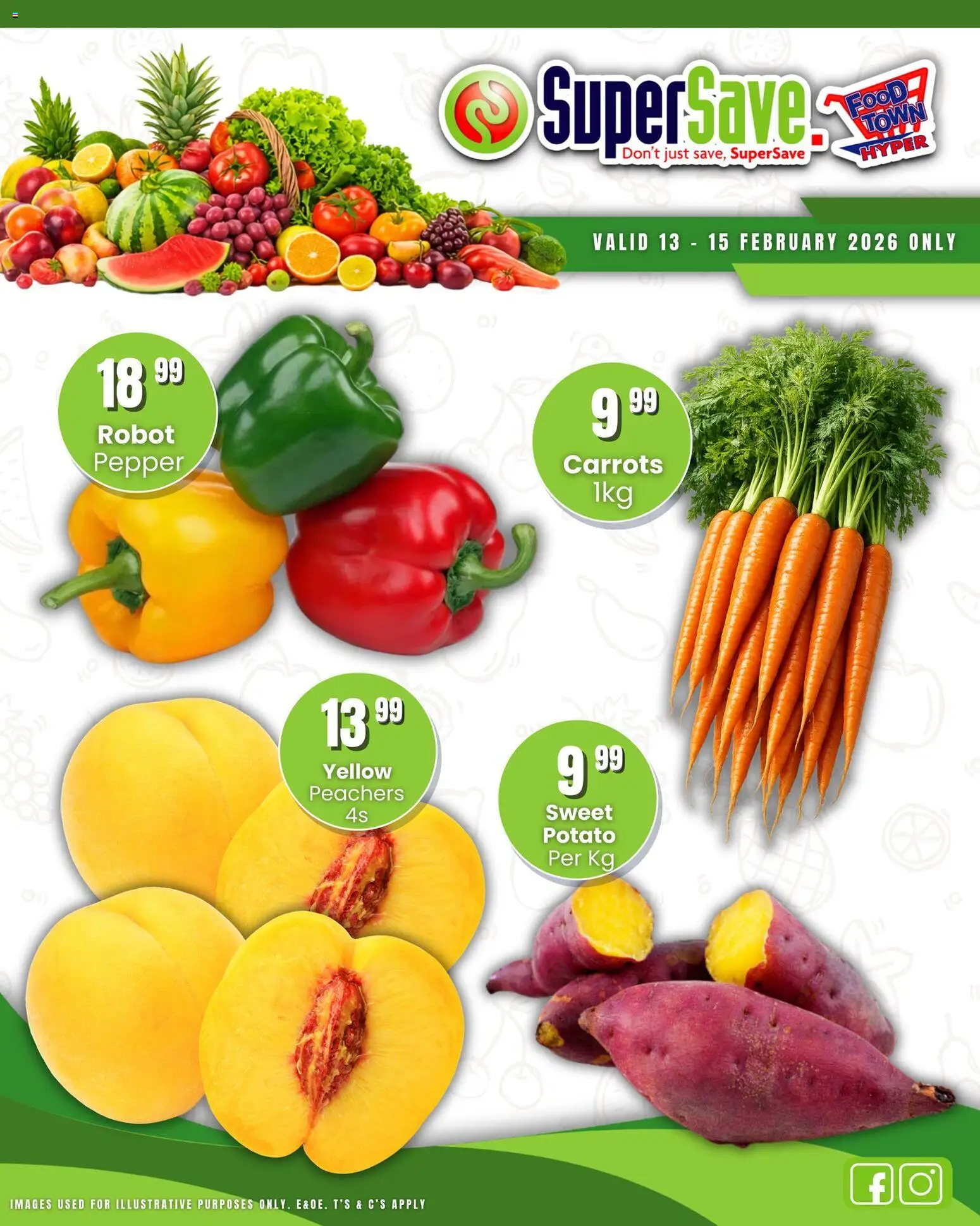 New Super Save catalogue – valid from 13.02.2026 | Page: 3 | Products: Carrots, Pepper