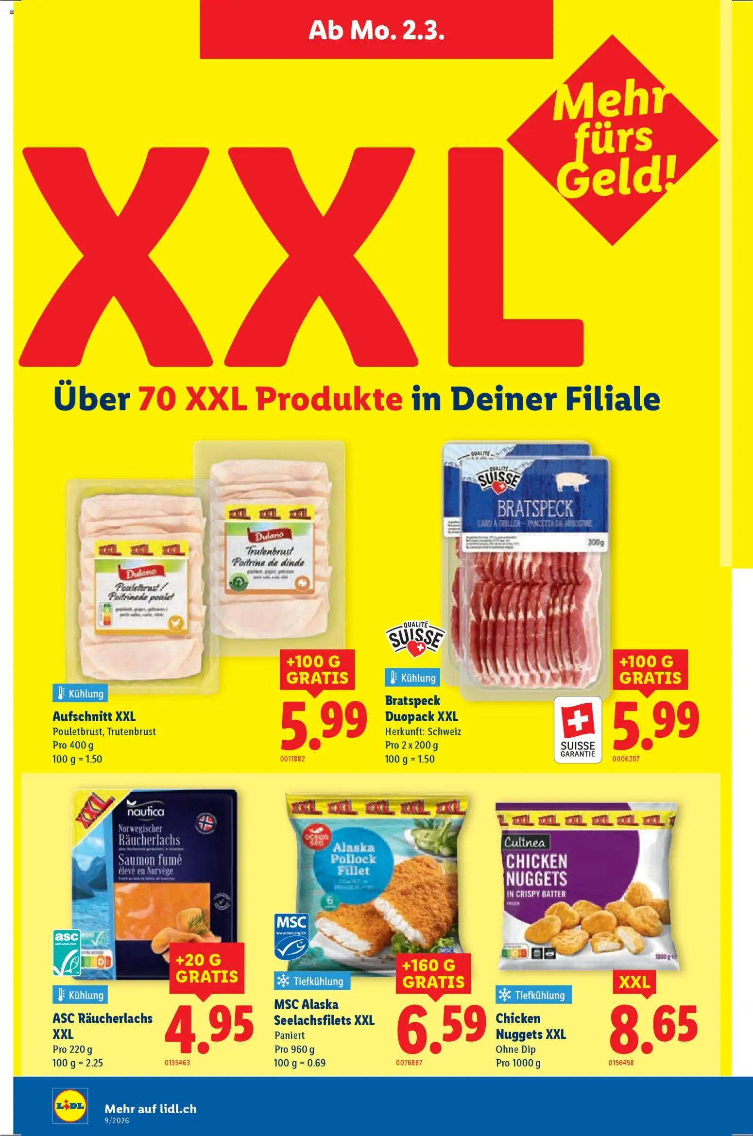 Lidl Aktionen – gültig ab 26.02.2026 | Seite: 30 | Produkte: Pouletbrust, Räucherlachs, Griller