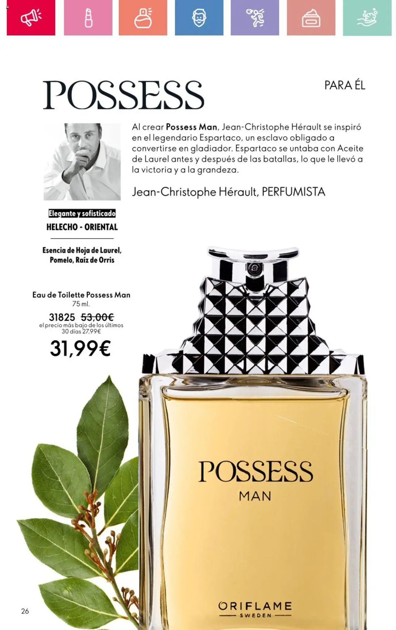 Oriflame - Catálogo Campaña 12 │ válido desde el 24.08.2025 | Página: 26 | Productos: Eau de toilette, Aceite