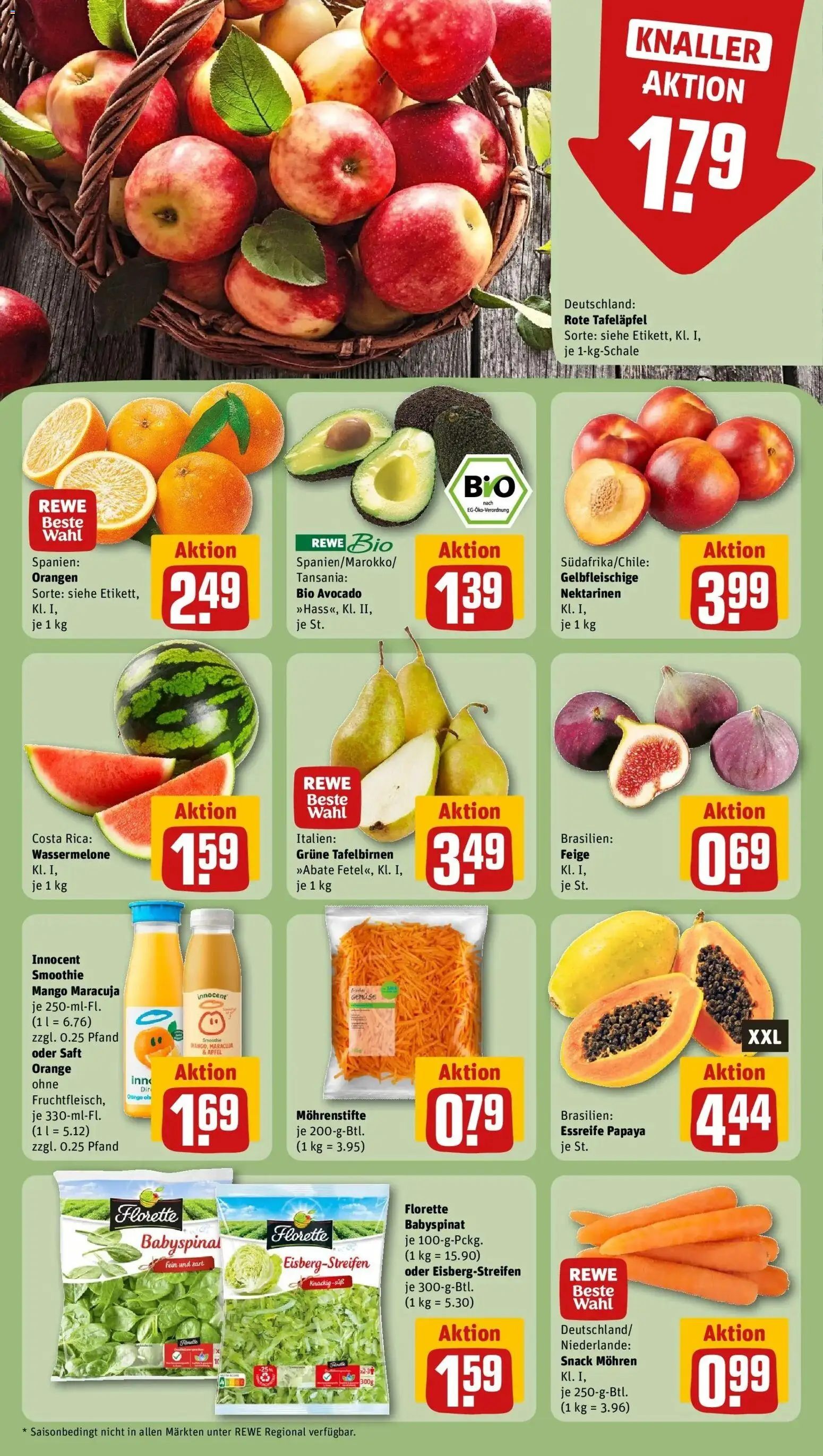 Rewe Prospekt Eiterfeld	 – gültig ab 09.03.2026 | Seite: 6 | Produkte: Äpfel, Orangen, Mohren, Wassermelone