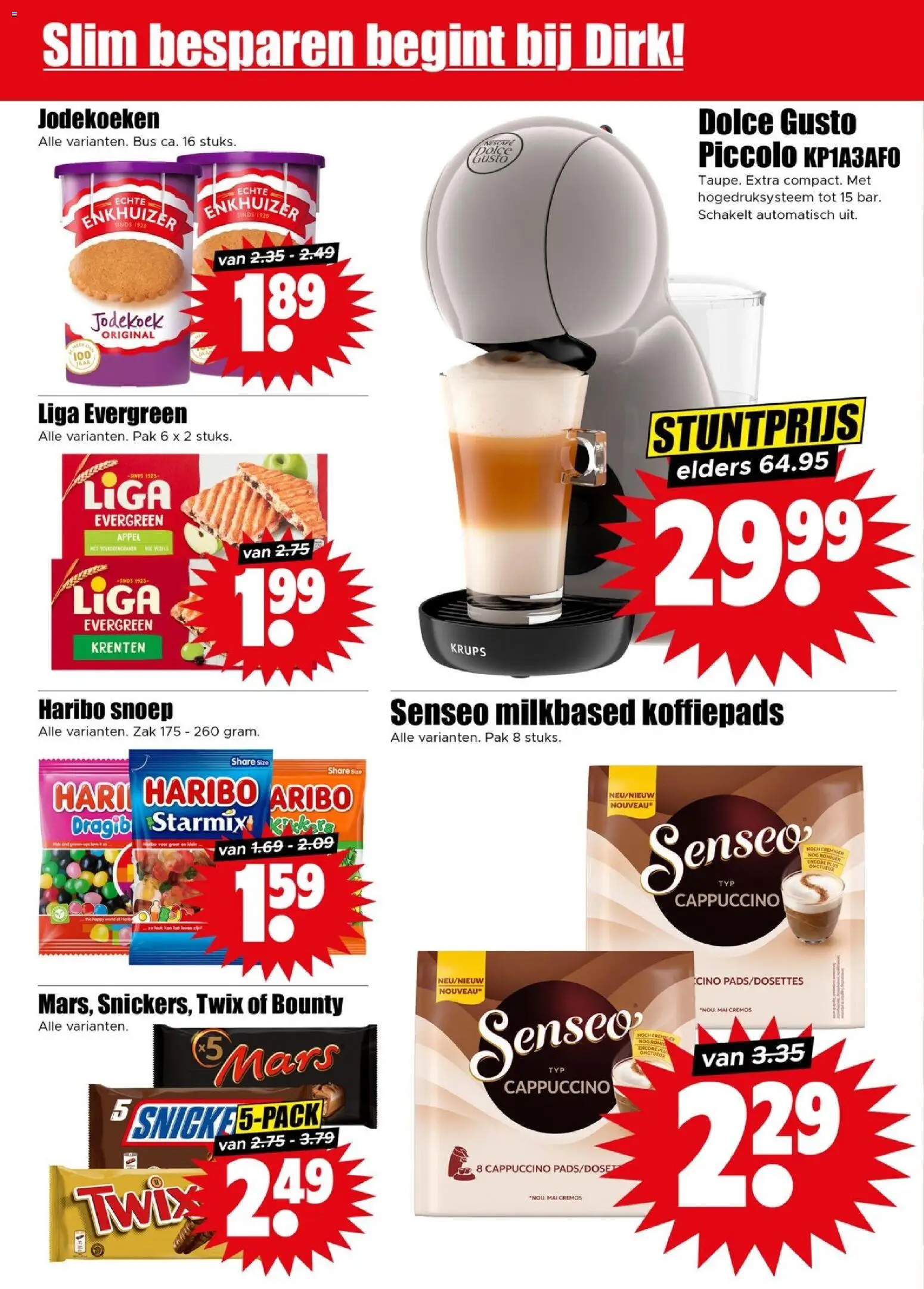 {H1} | Pagina: 22 | Producten: Snoep, Zak, Twix, Cappuccino