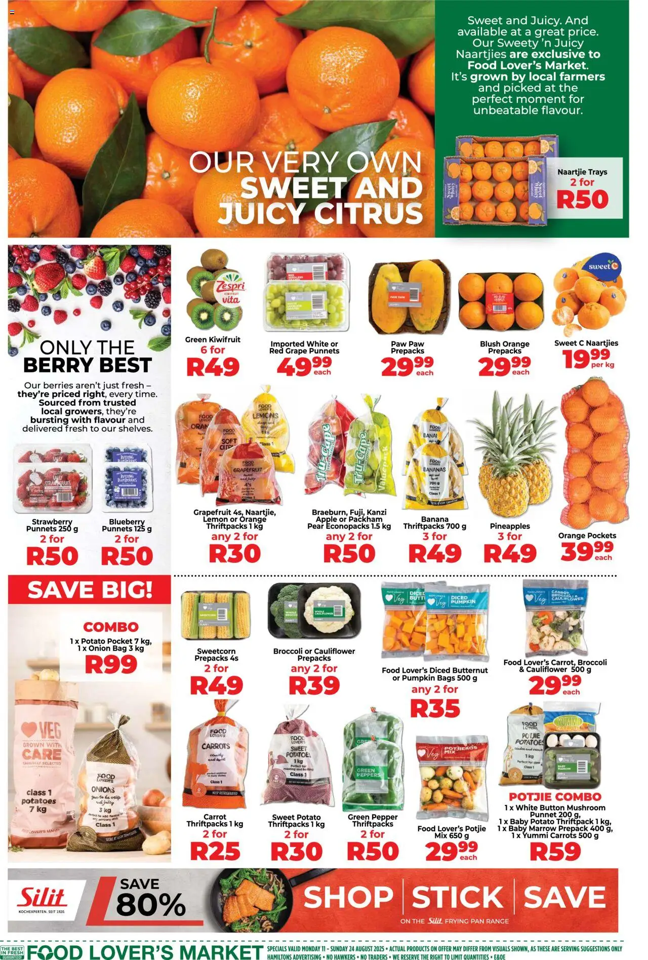 Food Lover's Market Eastern Cape - Specials │ valid from 11.08.2025 | Page: 2 | Products: Blush, Bananas, Potatoes, Lemon