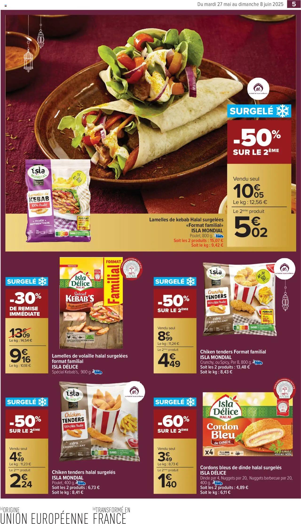 | Page: 5 | Produits: Barbecue, Poids, Huile, Cordon bleu