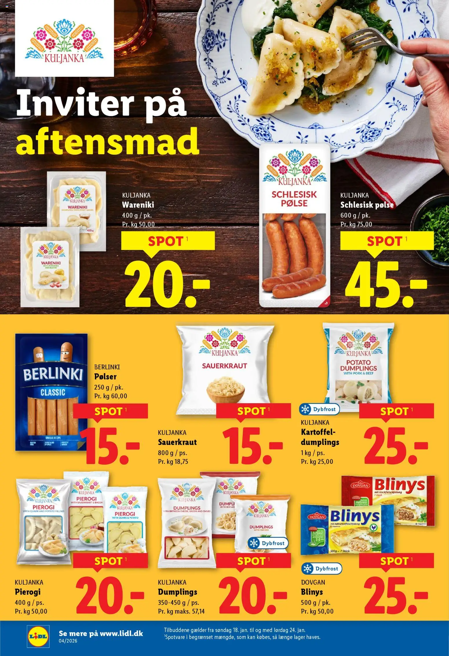 Lidl tilbudsavis – gyldig fra 22.01.2026 | Side: 24 | Produkter: Pølser, Bacon, Søm