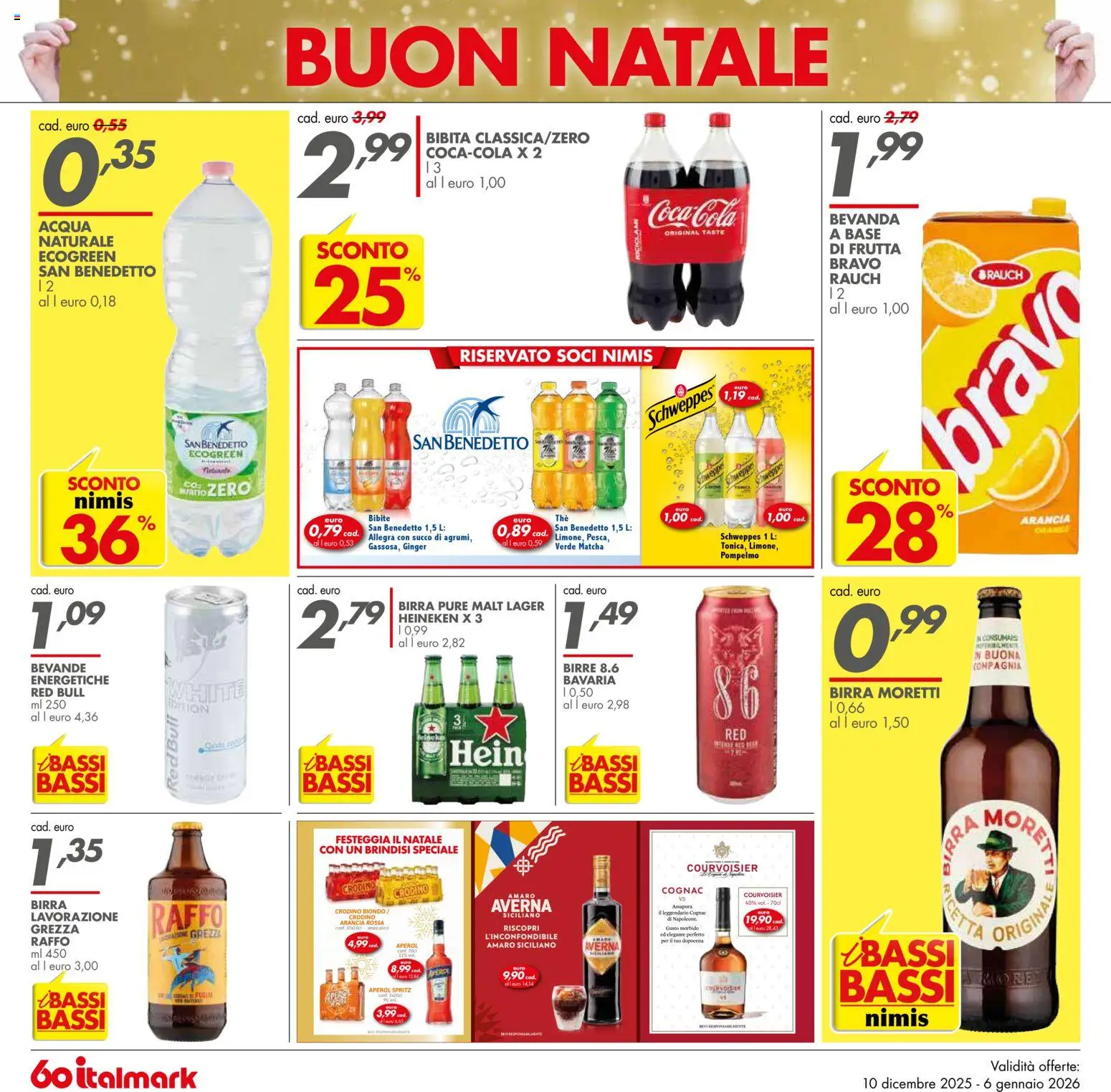 Volantino Italmark del 10.12.2025 | Pagina: 18 | Prodotti: Frutta, Bibite, Arancia, Amaro