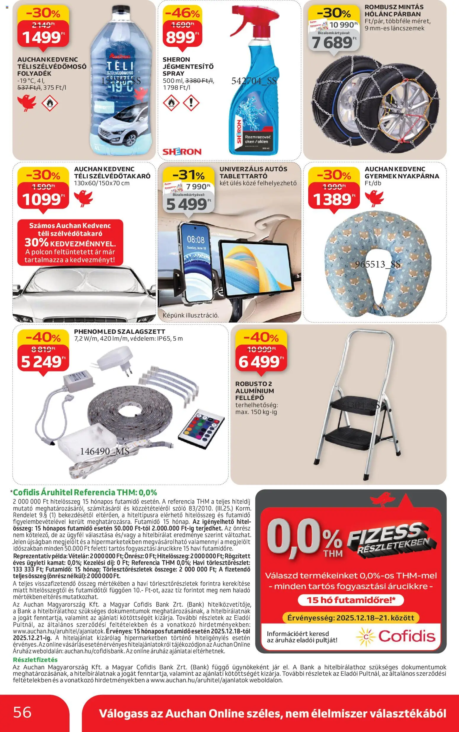 Auchan akciós ujság - amely érvényes a következő dátumtól: 18.12.2025 | Oldal: 56 | Termékek: Szőlő, Fellépő