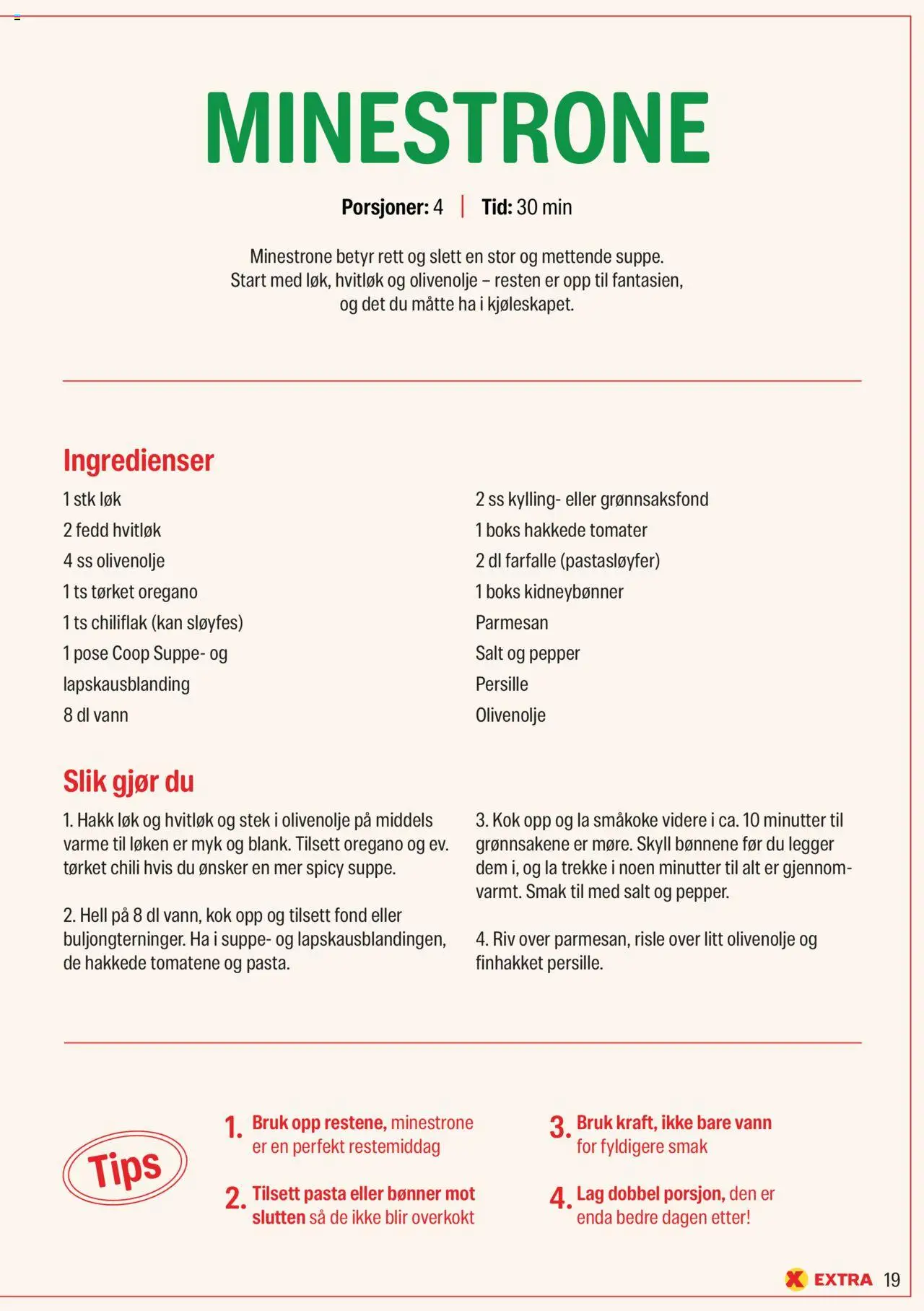 {H1} | Side: 19 | Produkter: Løk, Керамічний блок, Oregano, Вермішель