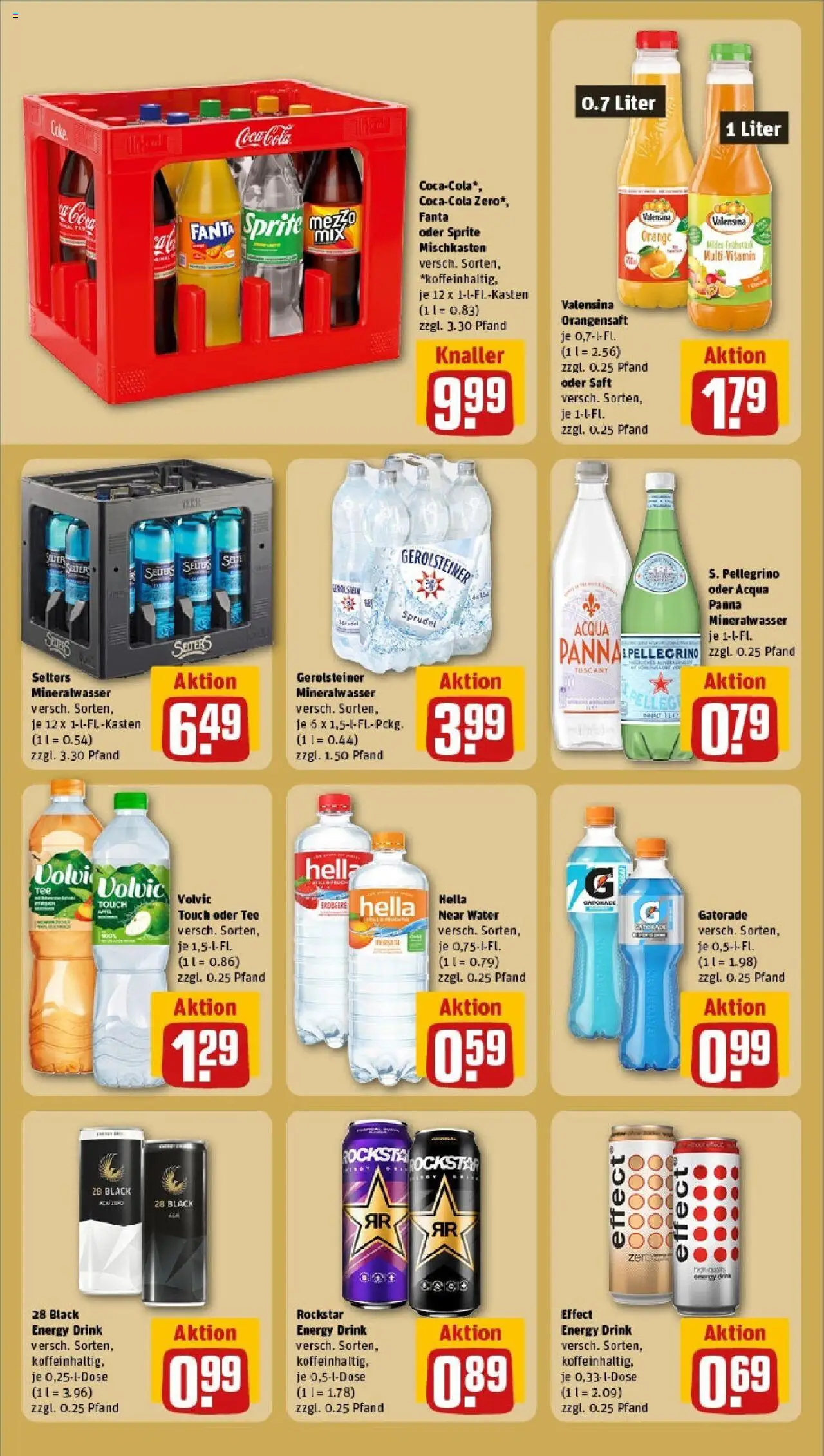 Rewe prospekt Habichtswald/Ehlen	 - gültig ab dem 25.05.2025 | Seite: 14 | Produkte: Rockstar energy, Volvic touch, Mineralwasser, Tee