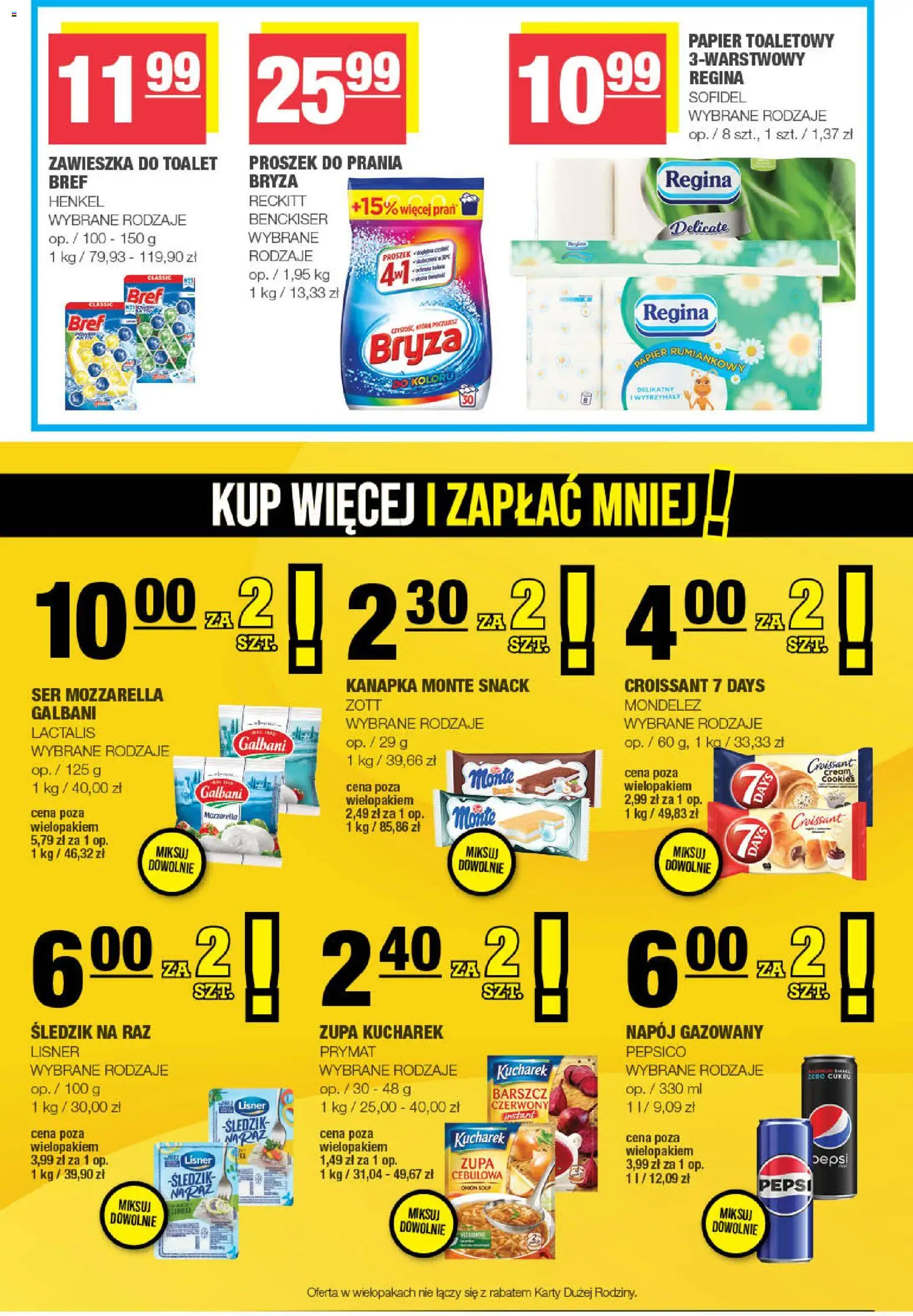 Spar Gazetka od 19.11.2025 | Strona: 7 | Produkty: Barszcz, Papier toaletowy, Zupa, Mozzarella