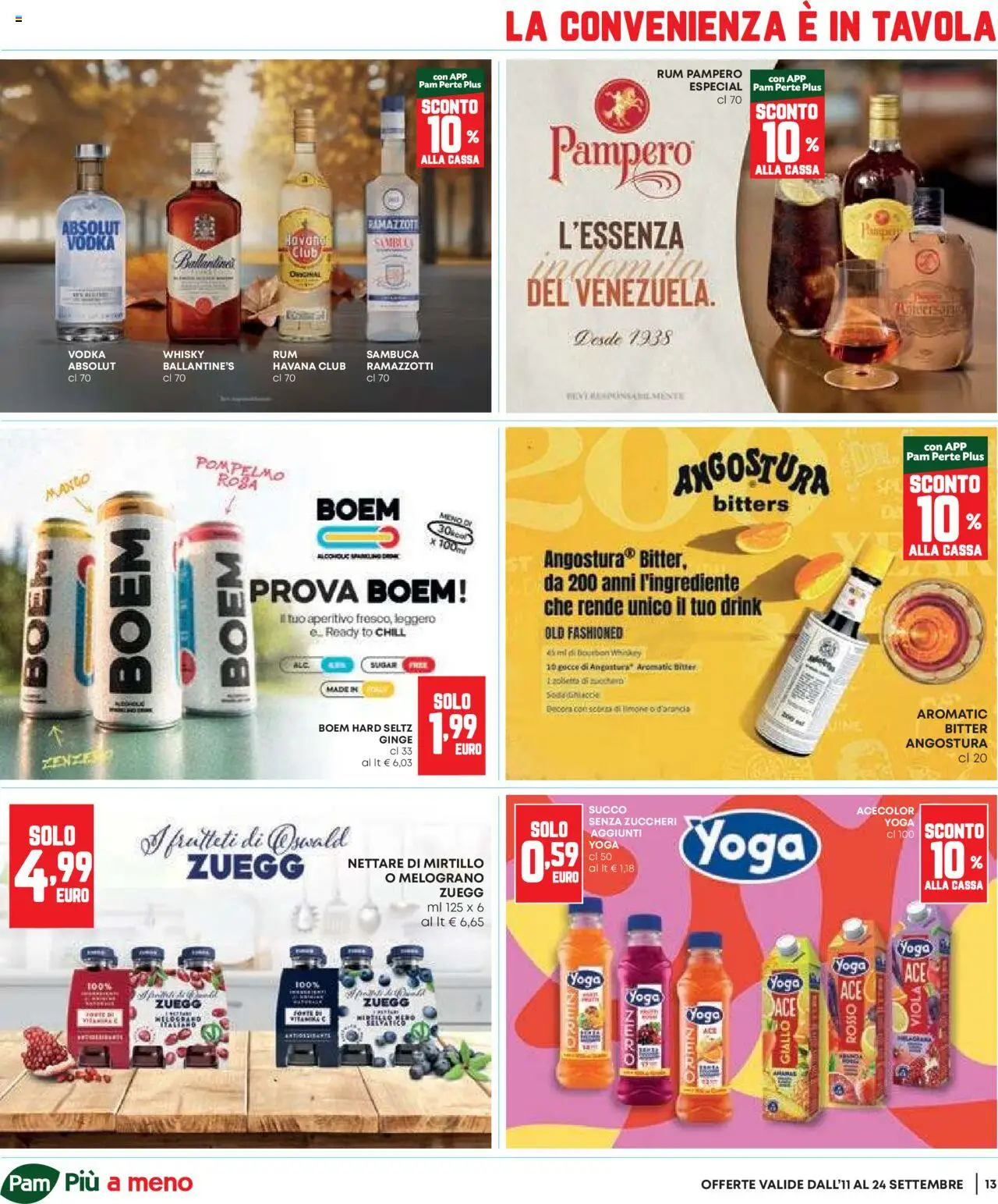 Volantino Panorama del 11.09.2025 | Pagina: 13 | Prodotti: Succo, Bourbon, Whisky, Rum