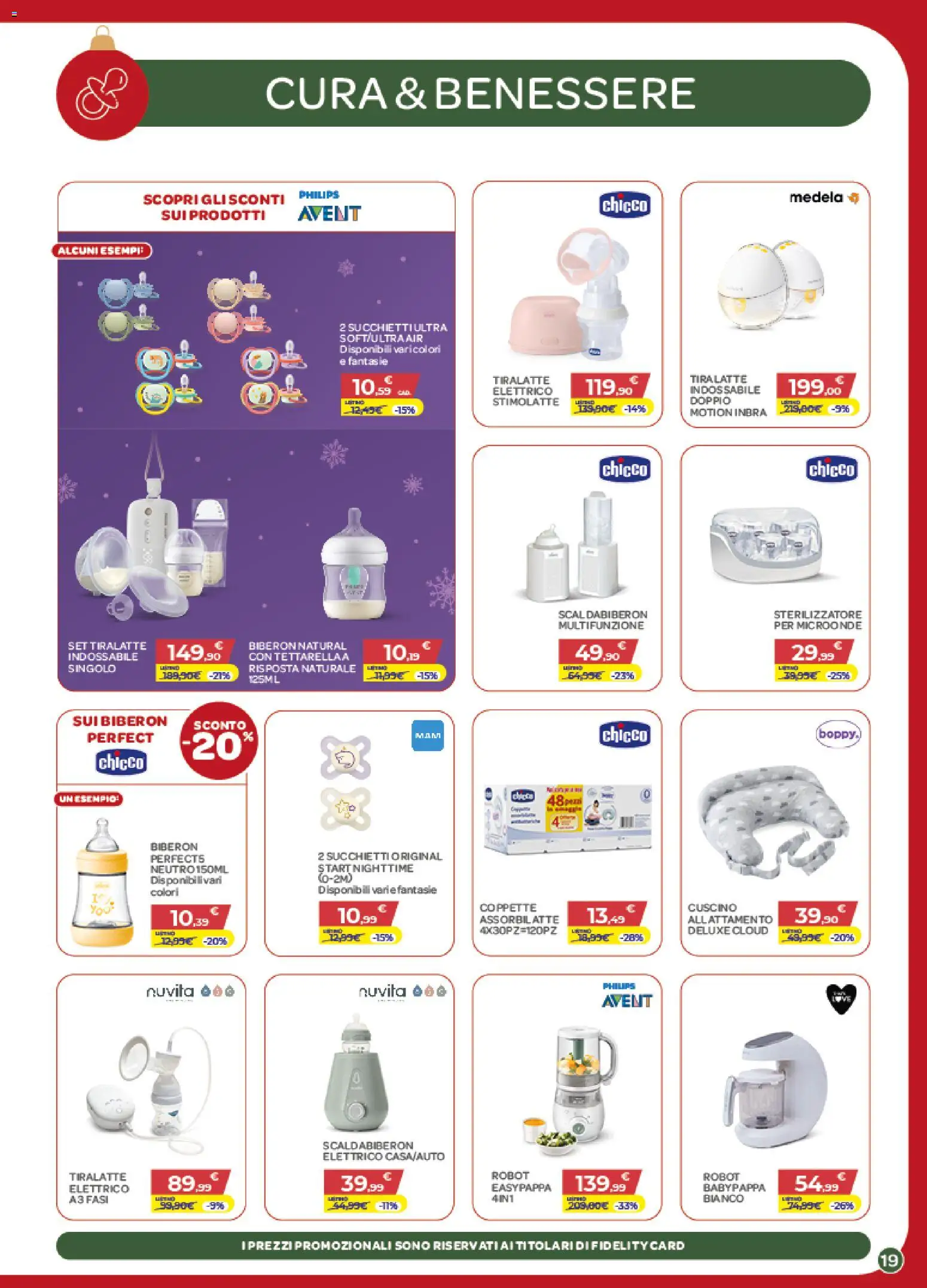 Volantino Bimbo store del 04.12.2025 | Pagina: 19 | Prodotti: Biberon, Tiralatte, Robot, Cuscino