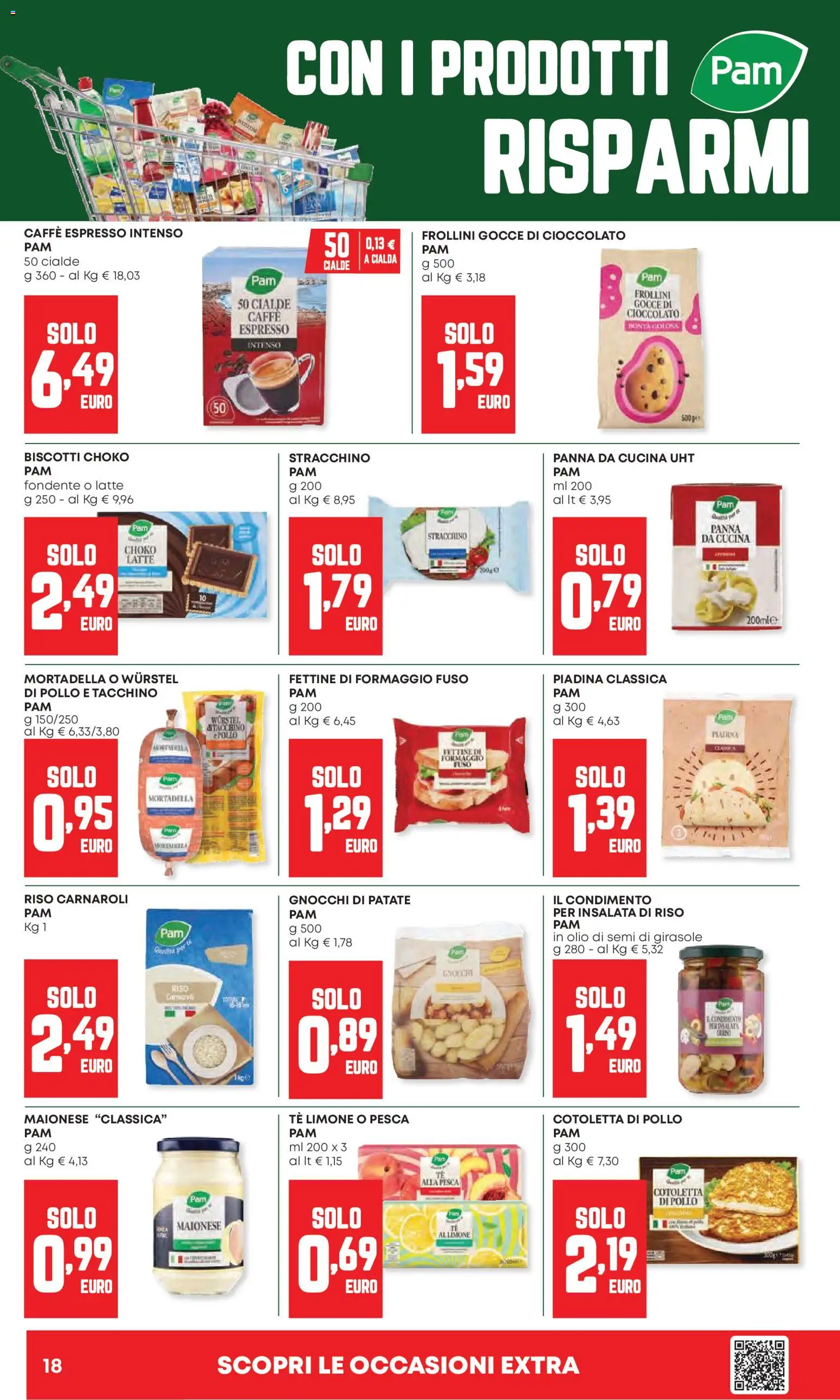 Volantino Panorama del 23.04.2026 | Pagina: 18 | Prodotti: Insalata, Olio, Pesca, Mortadella